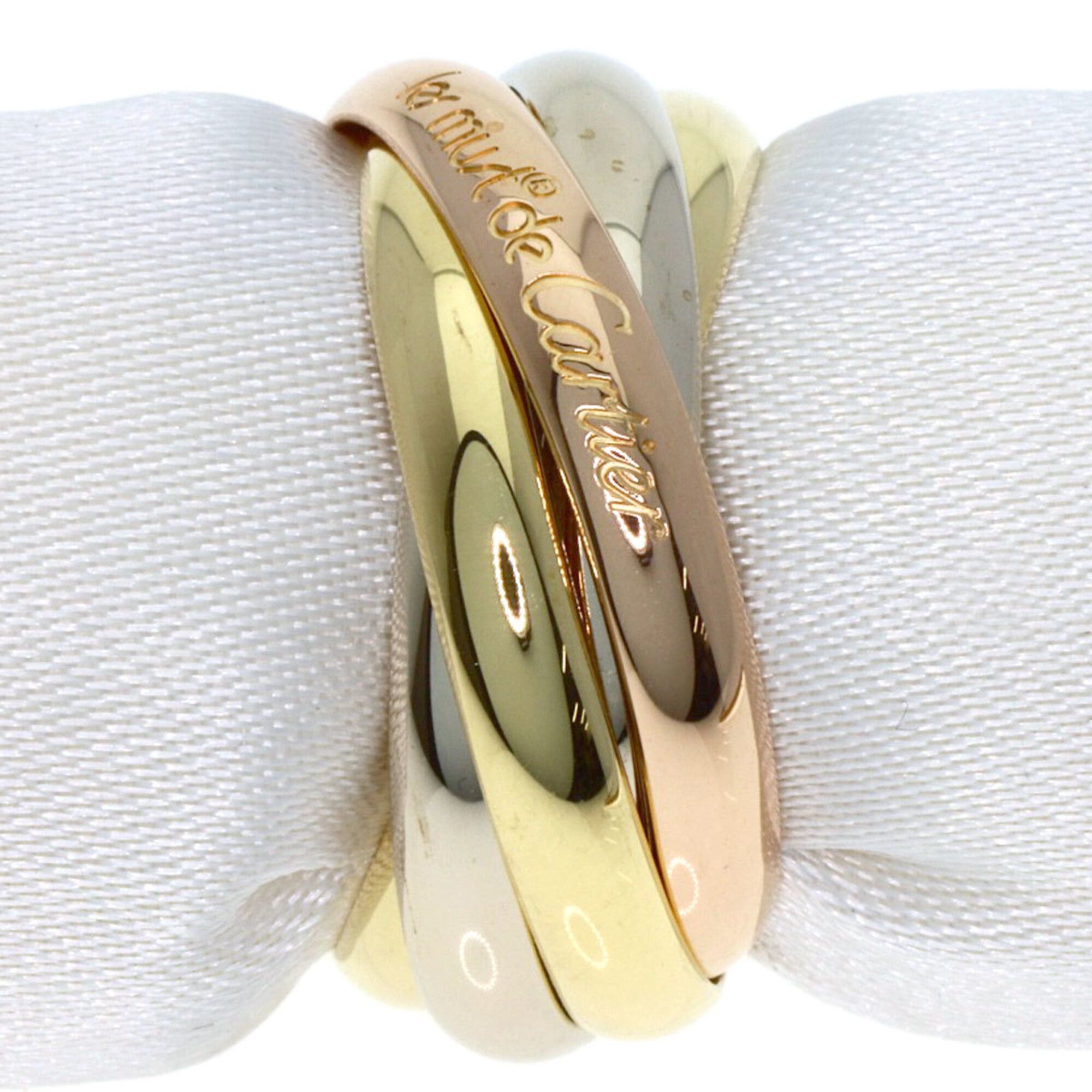 Cartier Cartier Trinity 5-Ring Ring, Size 48, 18K Yellow Gold/18K White Pink Gold, Women's. Size ONE SIZE - 3 Thumbnail