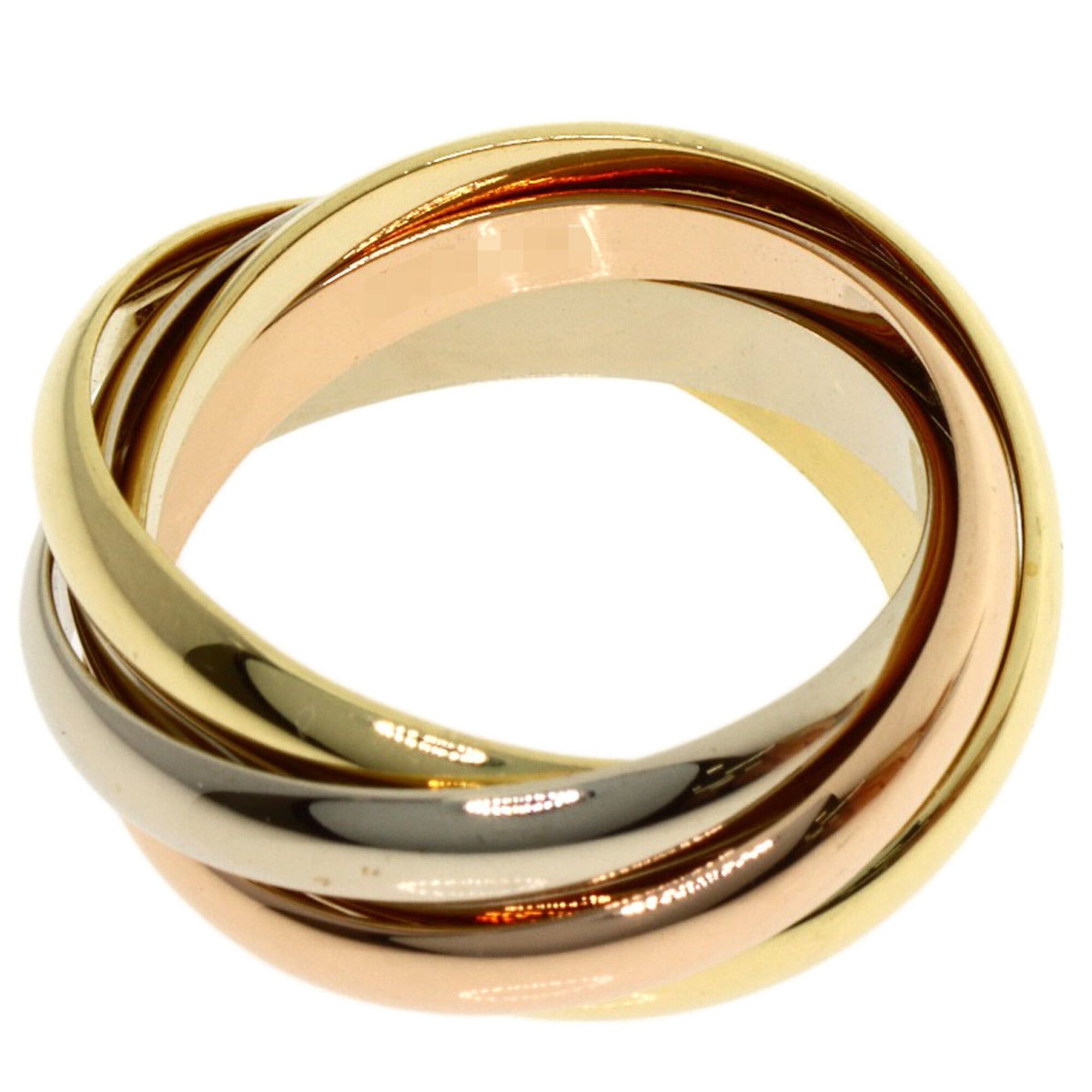 Cartier Cartier Trinity 5-Ring Ring, Size 48, 18K Yellow Gold/18K White Pink Gold, Women's. Size ONE SIZE - 5 Thumbnail