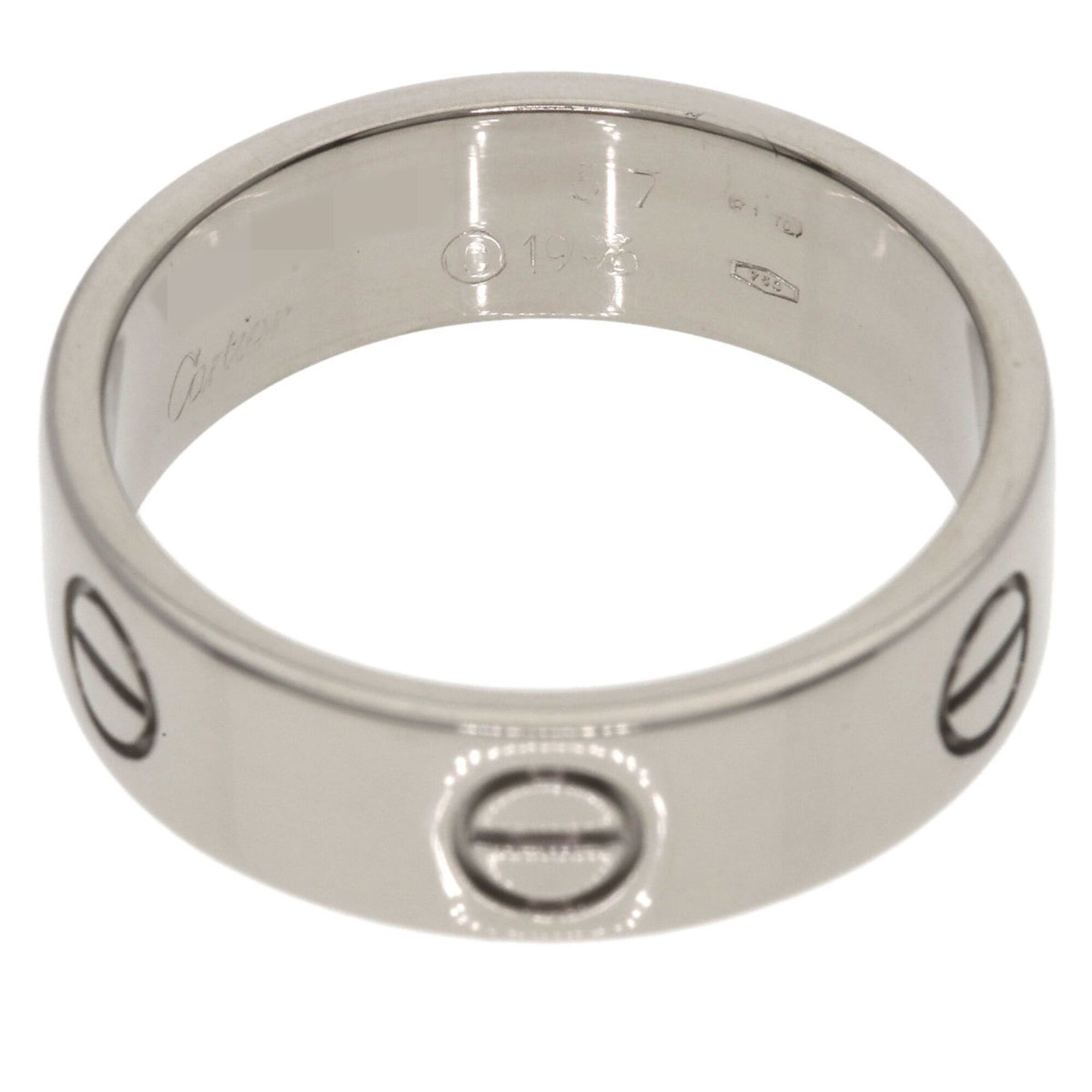 Cartier Cartier Love Ring #57, 18K White Gold, Women's Ring, CARTIER Size ONE SIZE - 4 Thumbnail