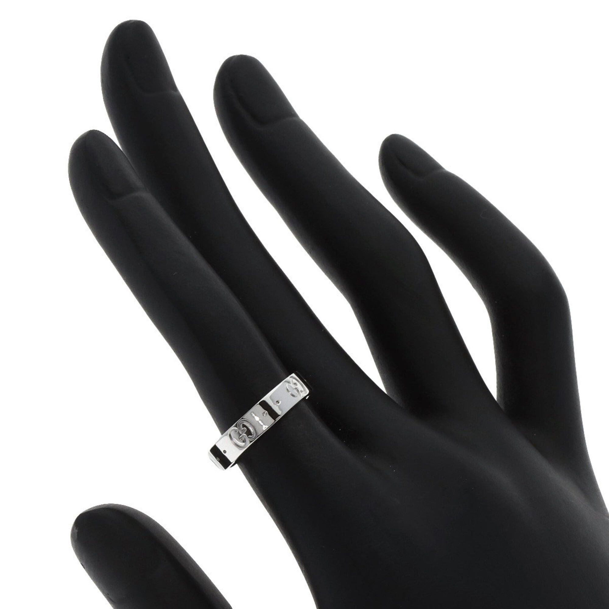 Gucci Gucci Icon #9 Ring 18K White Gold Women's GUCCI Size ONE SIZE - 6 Thumbnail
