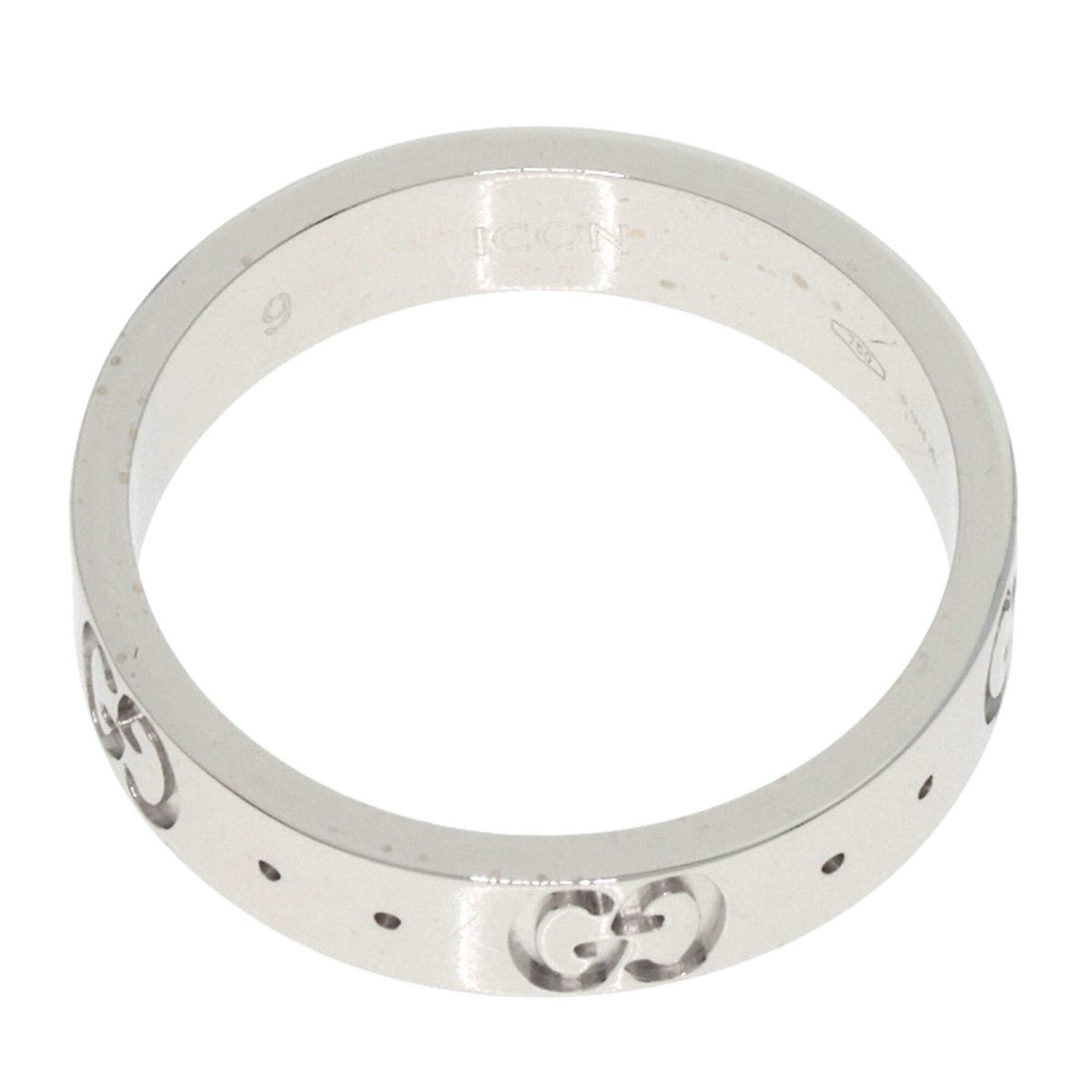 Gucci Gucci Icon #9 Ring 18K White Gold Women's GUCCI Size ONE SIZE - 4 Thumbnail