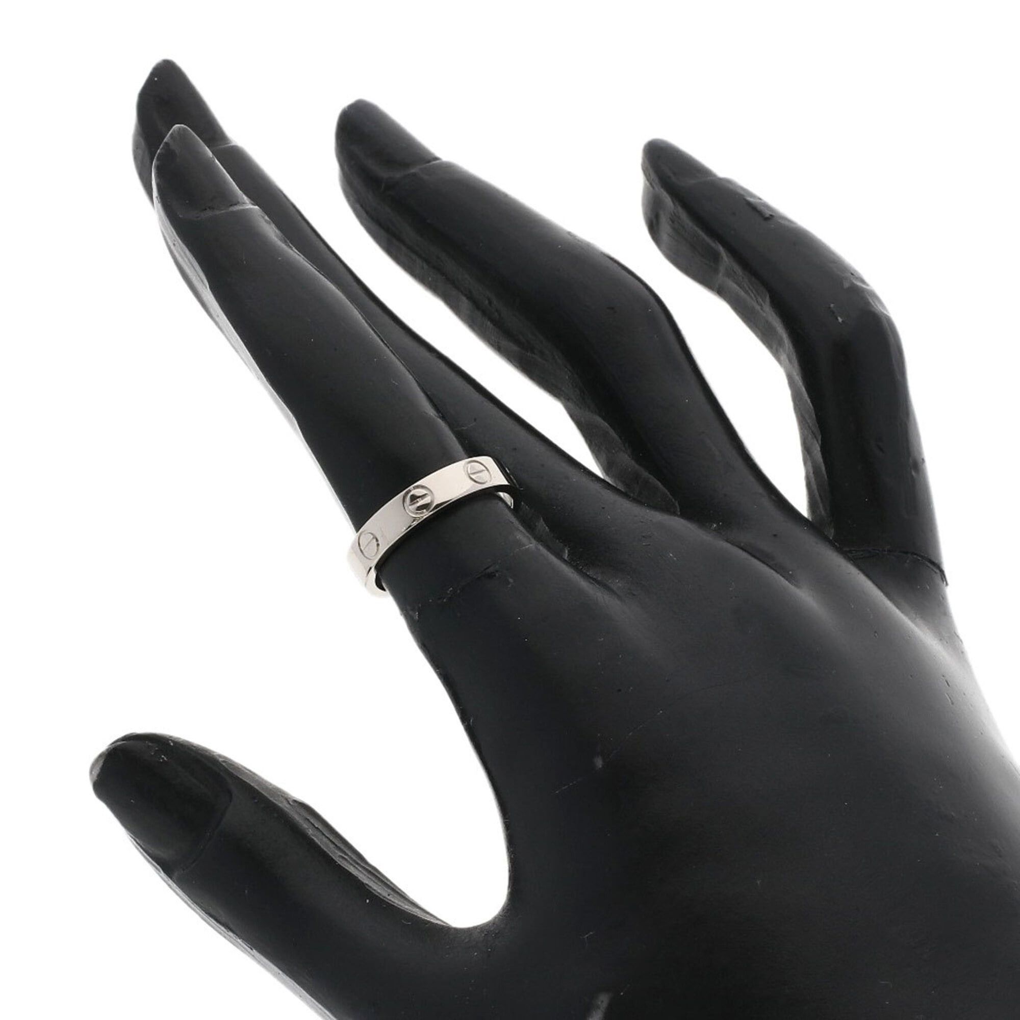 Cartier Cartier Mini Love Ring #48, 18K White Gold, Women's Ring, CARTIER Size ONE SIZE - 5 Thumbnail