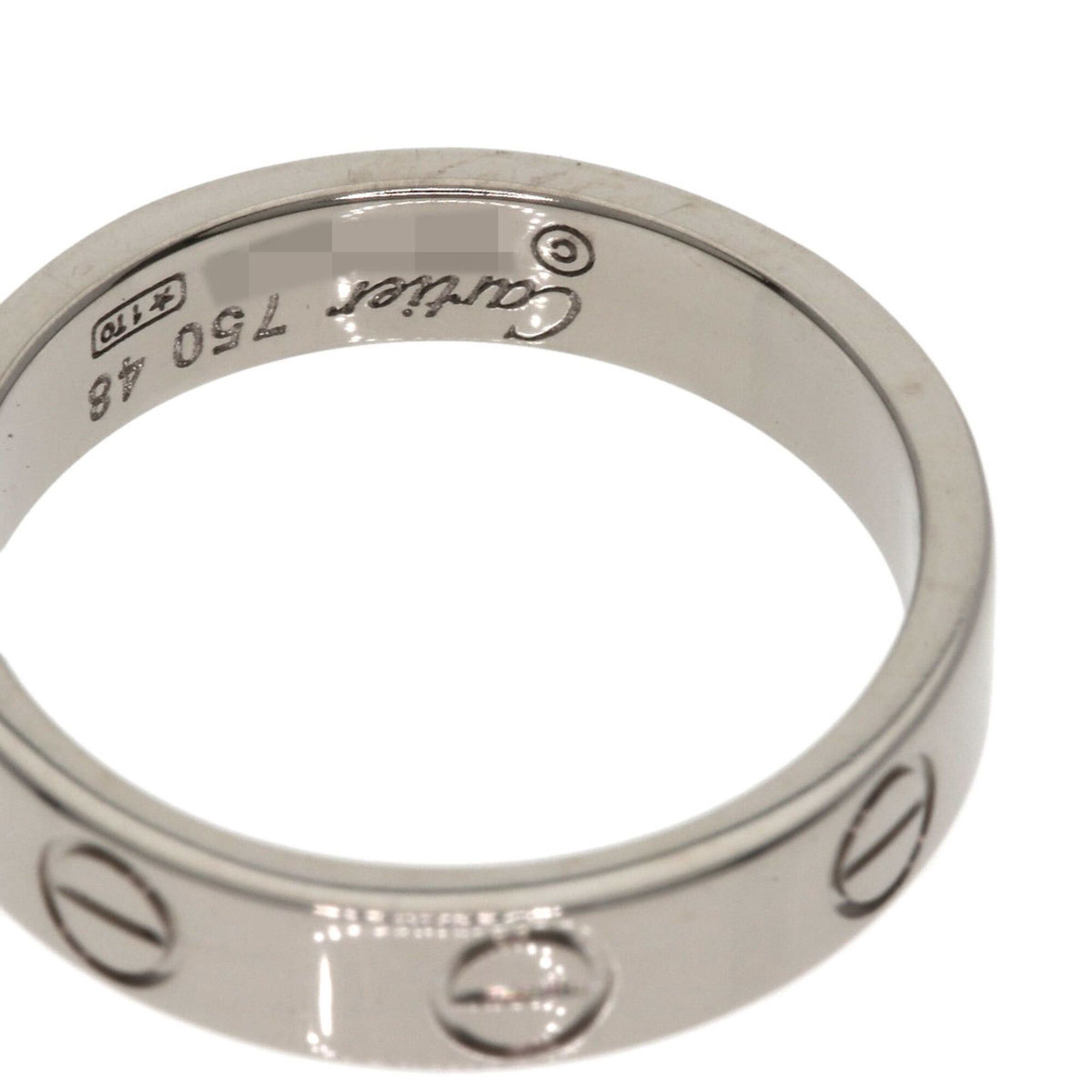 Cartier Cartier Mini Love Ring #48, 18K White Gold, Women's Ring, CARTIER Size ONE SIZE - 6 Thumbnail