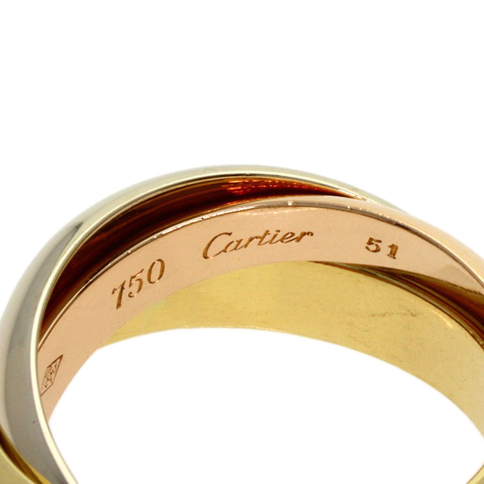 Cartier Cartier Trinity #51 Ring, 18K Yellow Gold/18K White Pink Gold, Women's, CARTIER Size ONE SIZE - 7 Thumbnail