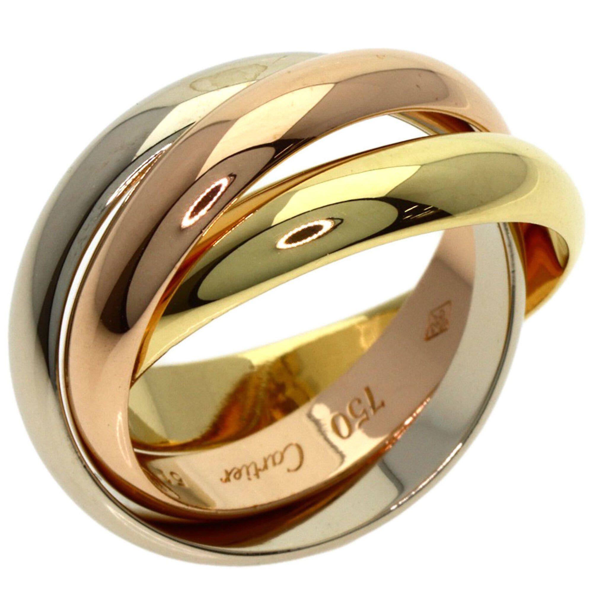 Cartier Cartier Trinity #51 Ring, 18K Yellow Gold/18K White Pink Gold, Women's, CARTIER Size ONE SIZE - 2 Thumbnail