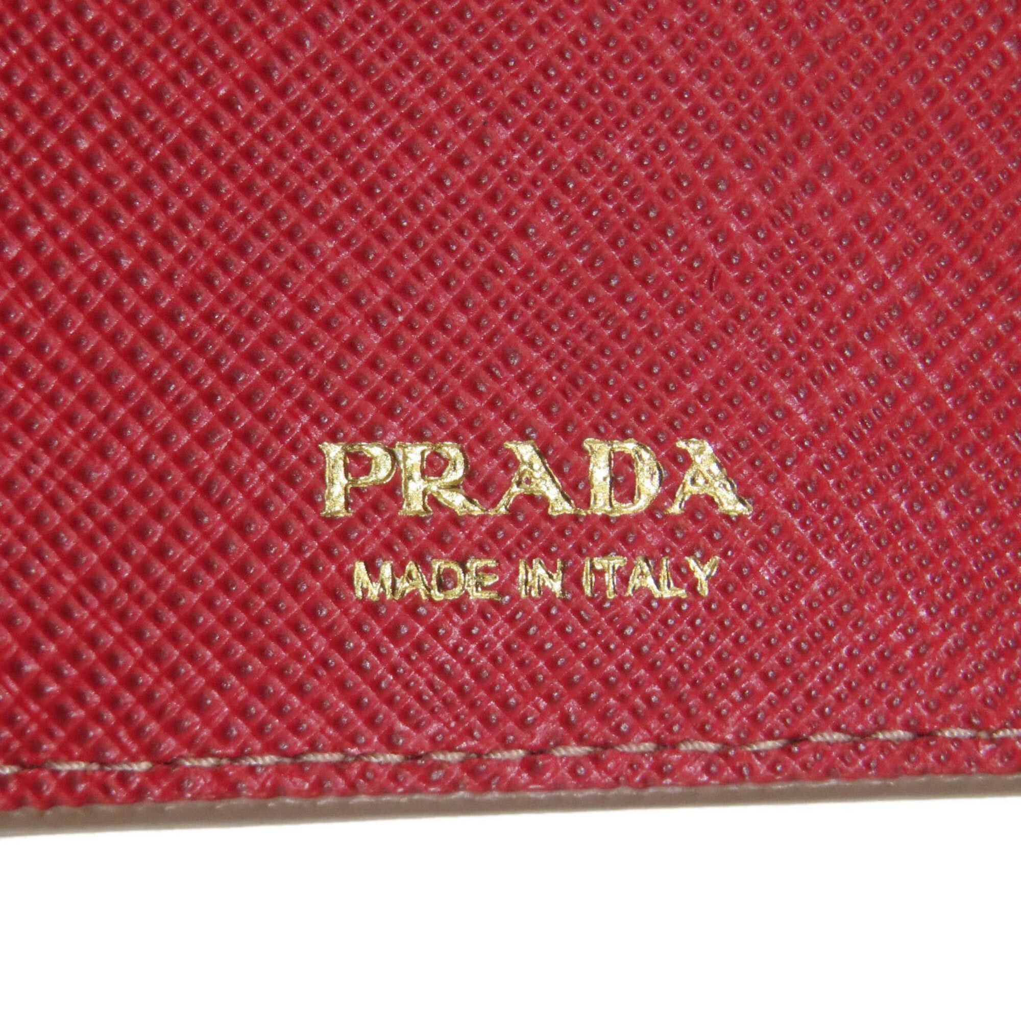 Prada Prada Compact Wallet, Bi-fold Saffiano Leather, Women's PRADA Size ONE SIZE - 7 Thumbnail