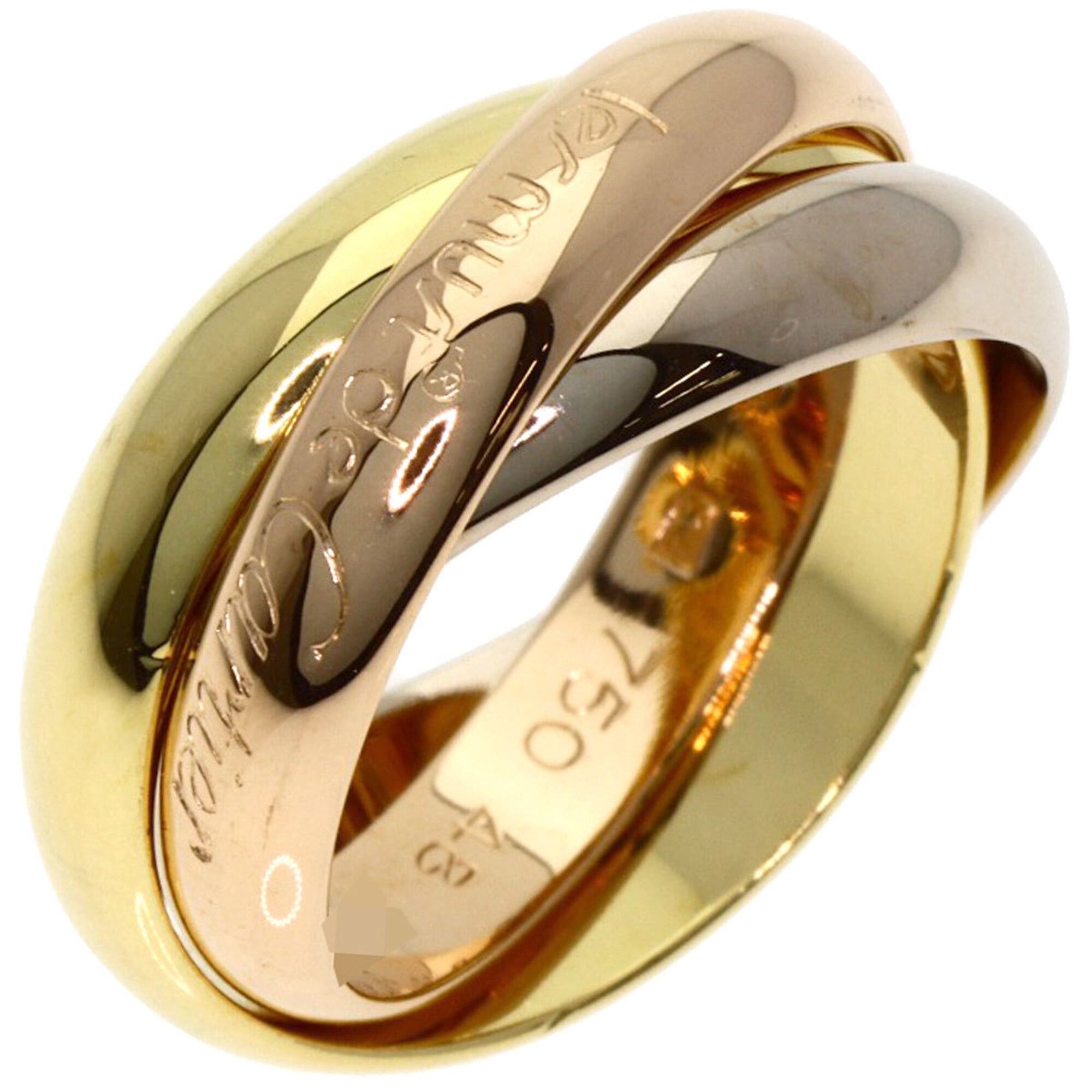 Cartier Cartier Trinity #48 Ring, 18K Yellow Gold/18K Pink White Gold, Women's, CARTIER Size ONE SIZE - 2 Thumbnail
