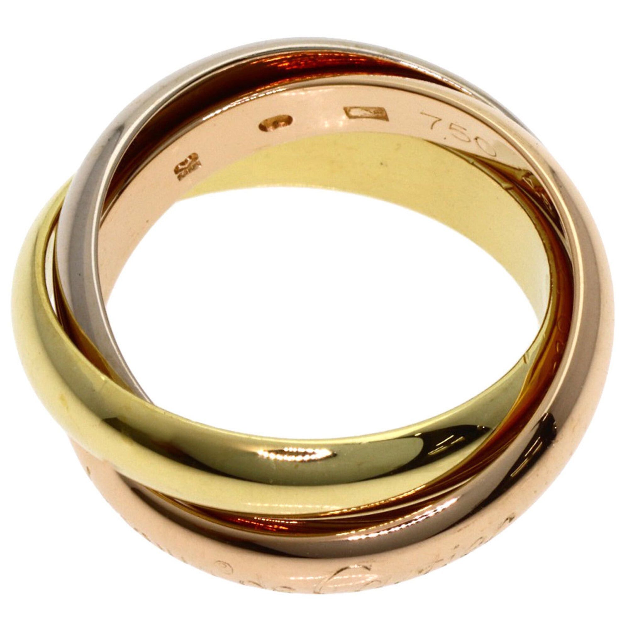 Cartier Cartier Trinity #48 Ring, 18K Yellow Gold/18K Pink White Gold, Women's, CARTIER Size ONE SIZE - 3 Thumbnail
