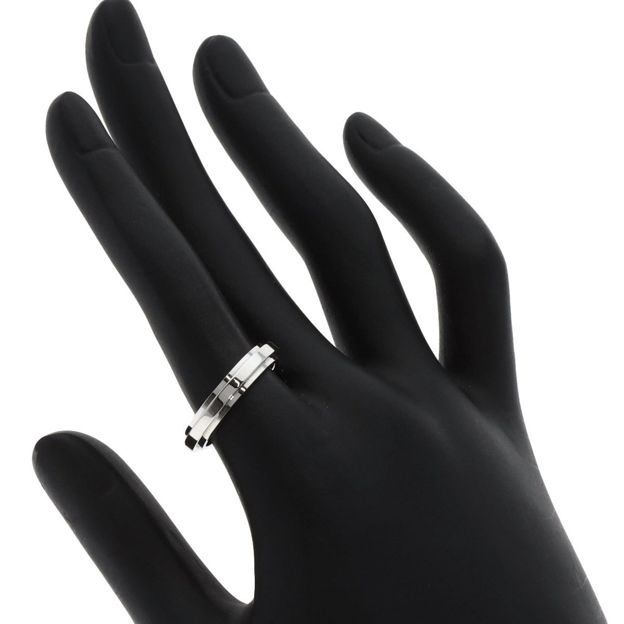 Gucci Gucci Straight Rough #13 Ring, 18K White Gold, Women's GUCCI Size ONE SIZE - 5 Thumbnail