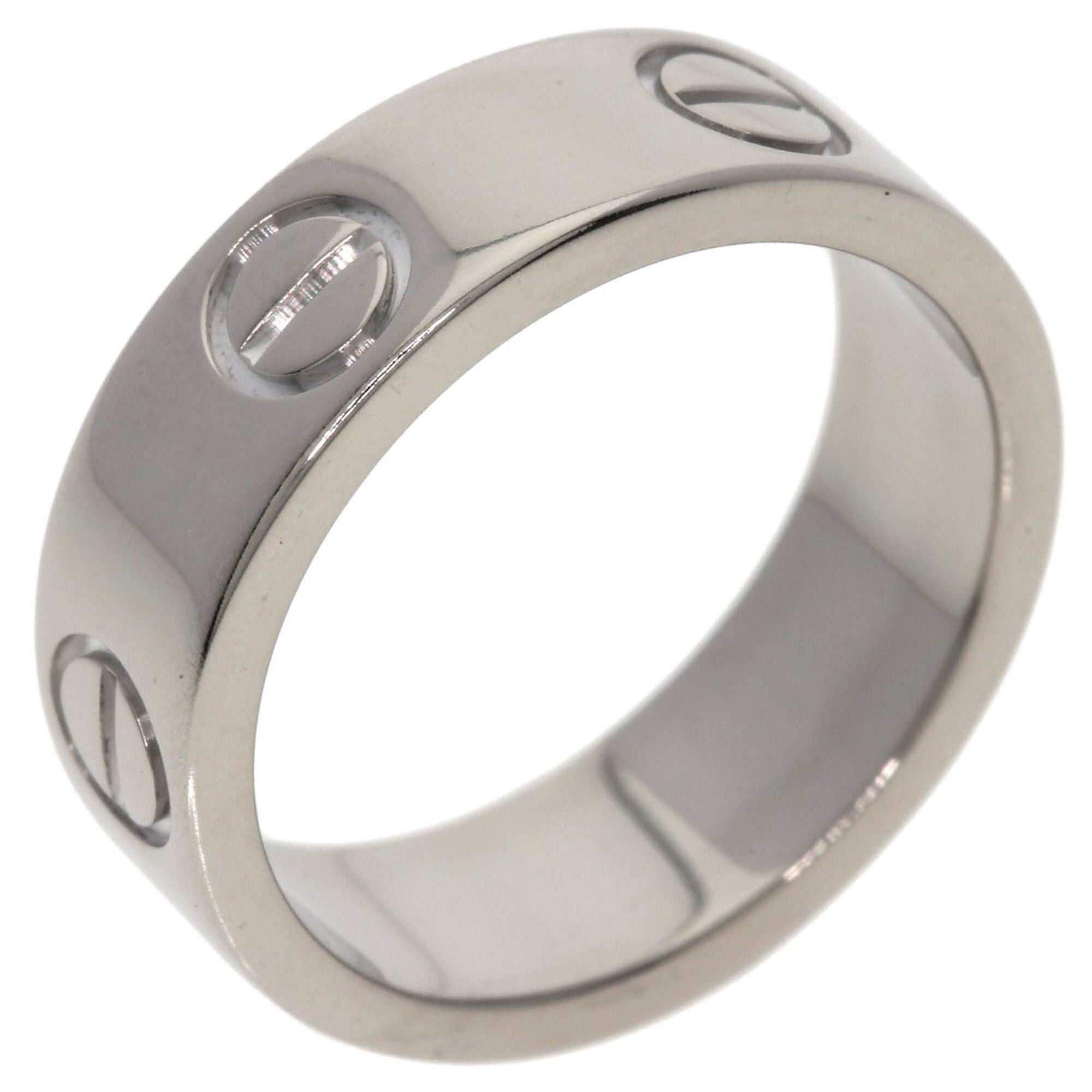 Cartier Cartier Love Ring #48, 18K White Gold, Women's Ring, CARTIER Size ONE SIZE - 2 Thumbnail