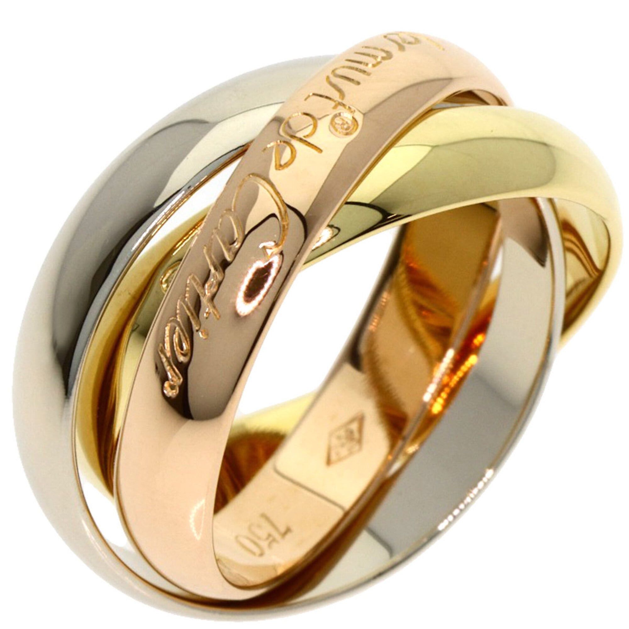 Cartier Cartier Trinity #48 Ring, 18K Yellow Gold/18K Pink White Gold, Women's, CARTIER Size ONE SIZE - 2 Thumbnail
