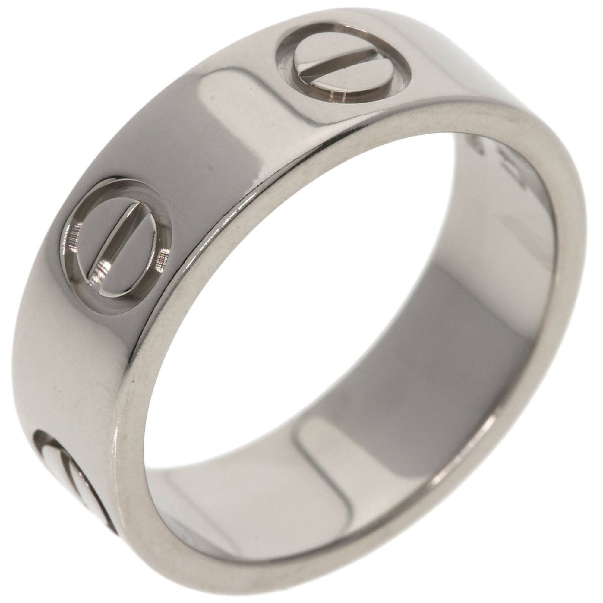 Cartier Cartier Love Ring #47, 18K White Gold, Women's Ring, CARTIER Size ONE SIZE - 2 Thumbnail