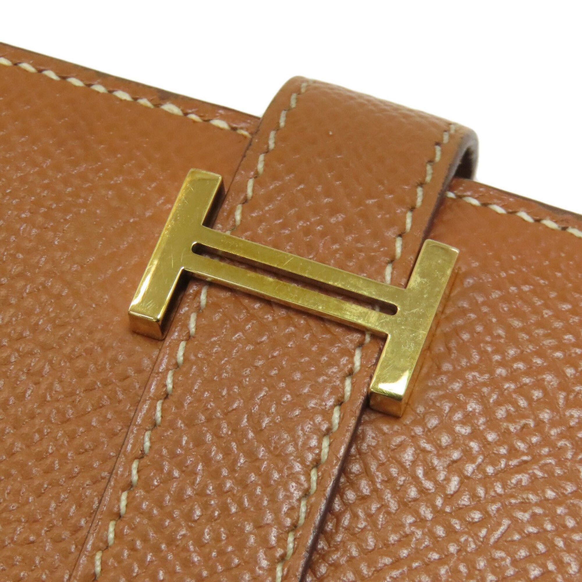 Hermes Hermes Bearn Soufflé Gold Wallet with Hardware, Epsom Leather, Women's Size ONE SIZE - 12 Thumbnail