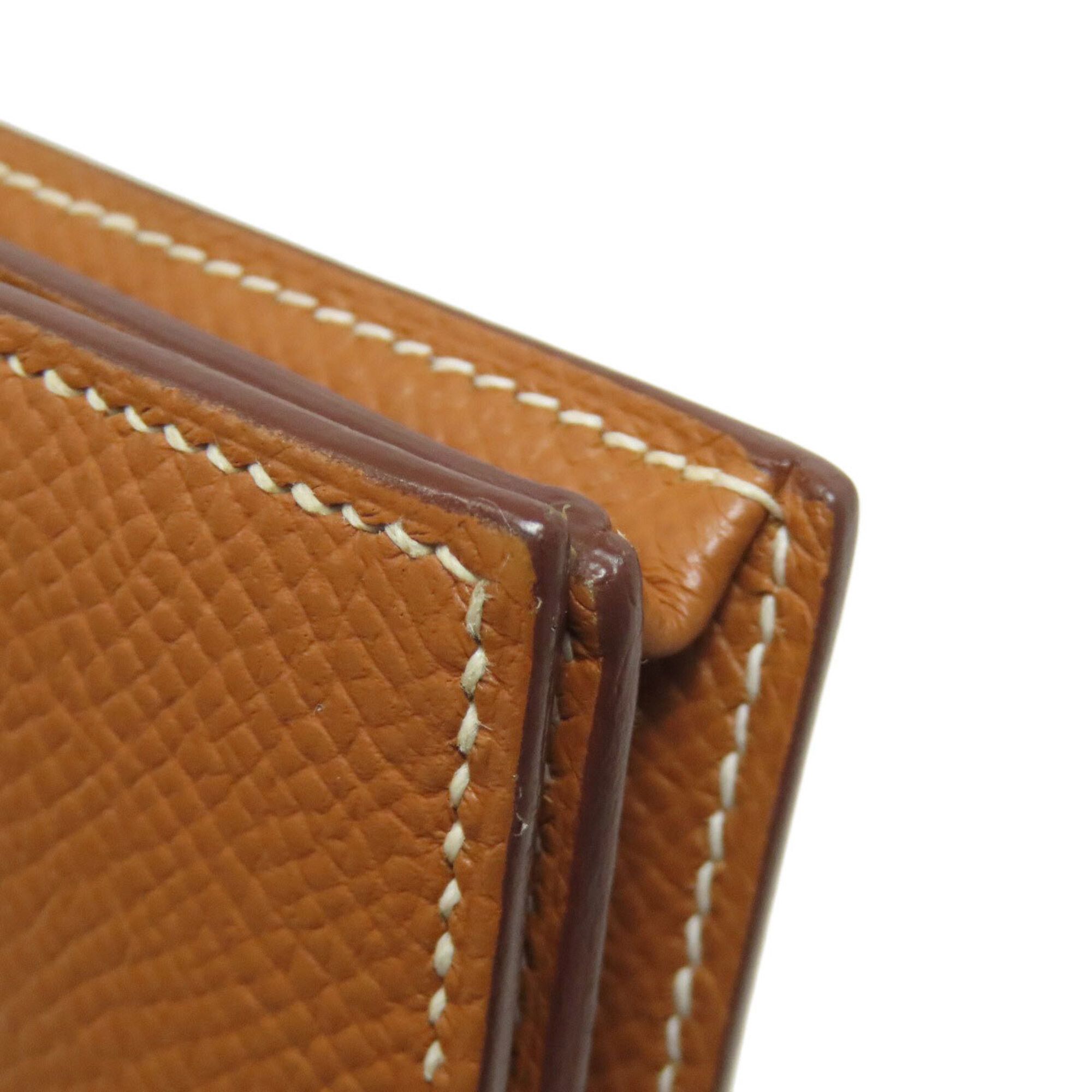 Hermes Hermes Bearn Soufflé Gold Wallet with Hardware, Epsom Leather, Women's Size ONE SIZE - 18 Thumbnail