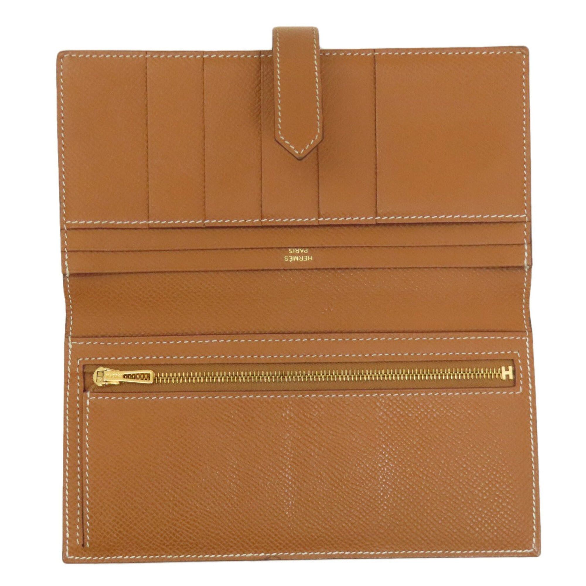 Hermes Hermes Bearn Soufflé Gold Wallet with Hardware, Epsom Leather, Women's Size ONE SIZE - 4 Thumbnail