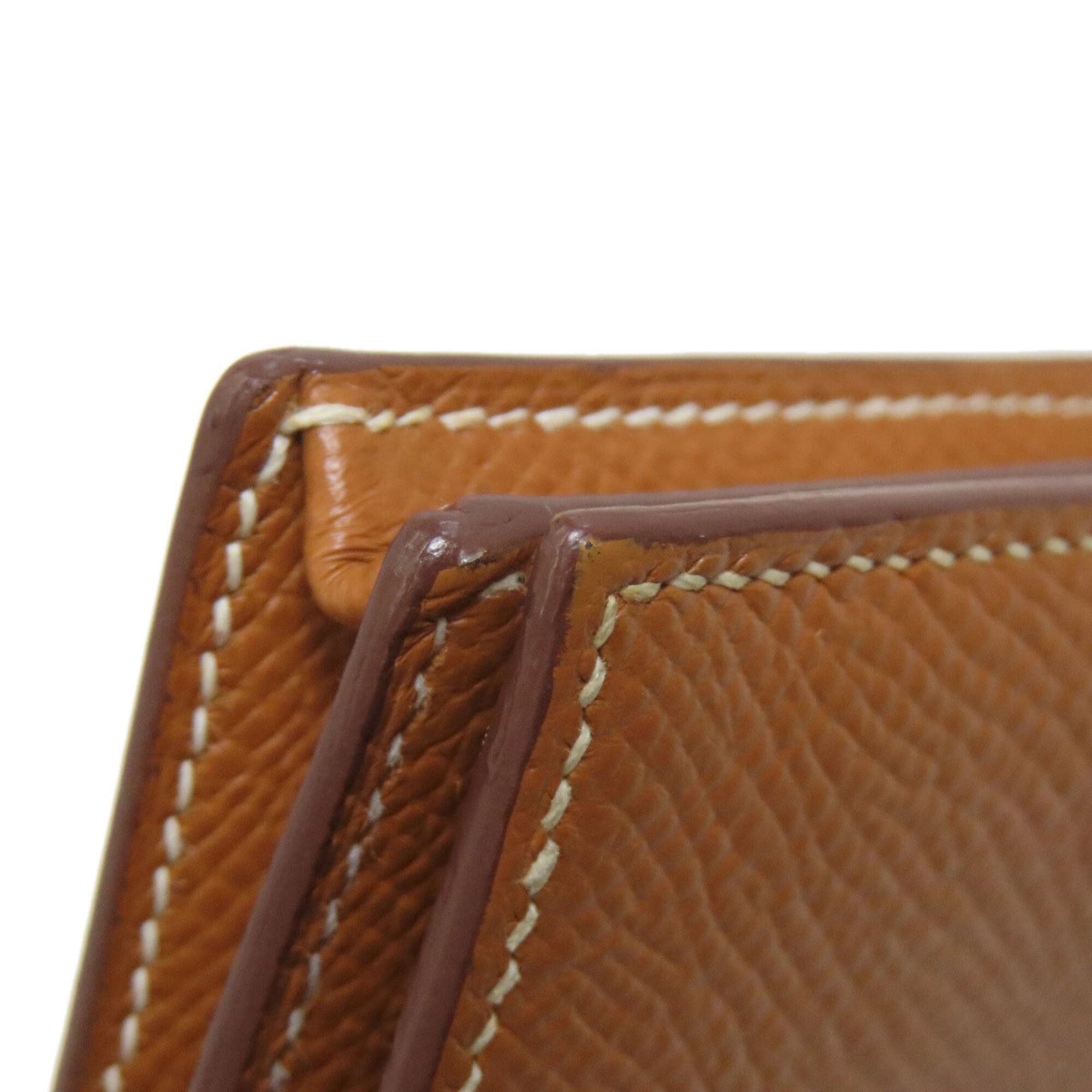 Hermes Hermes Bearn Soufflé Gold Wallet with Hardware, Epsom Leather, Women's Size ONE SIZE - 17 Thumbnail