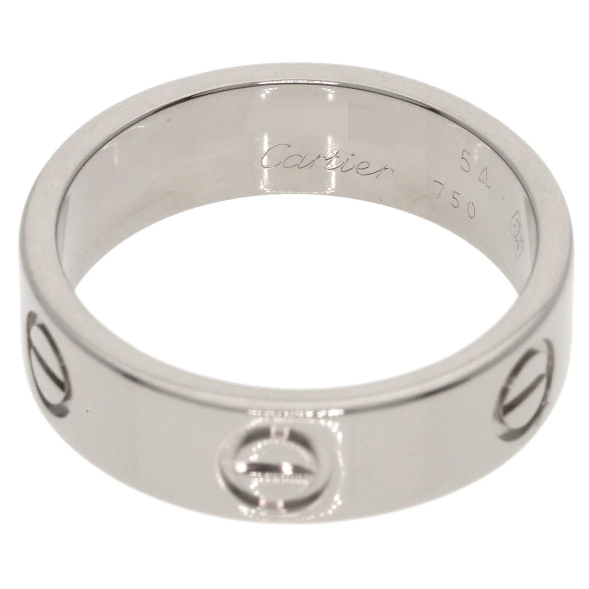 Cartier Cartier Love Ring #54, 18K White Gold, Women's Ring, CARTIER Size ONE SIZE - 4 Thumbnail