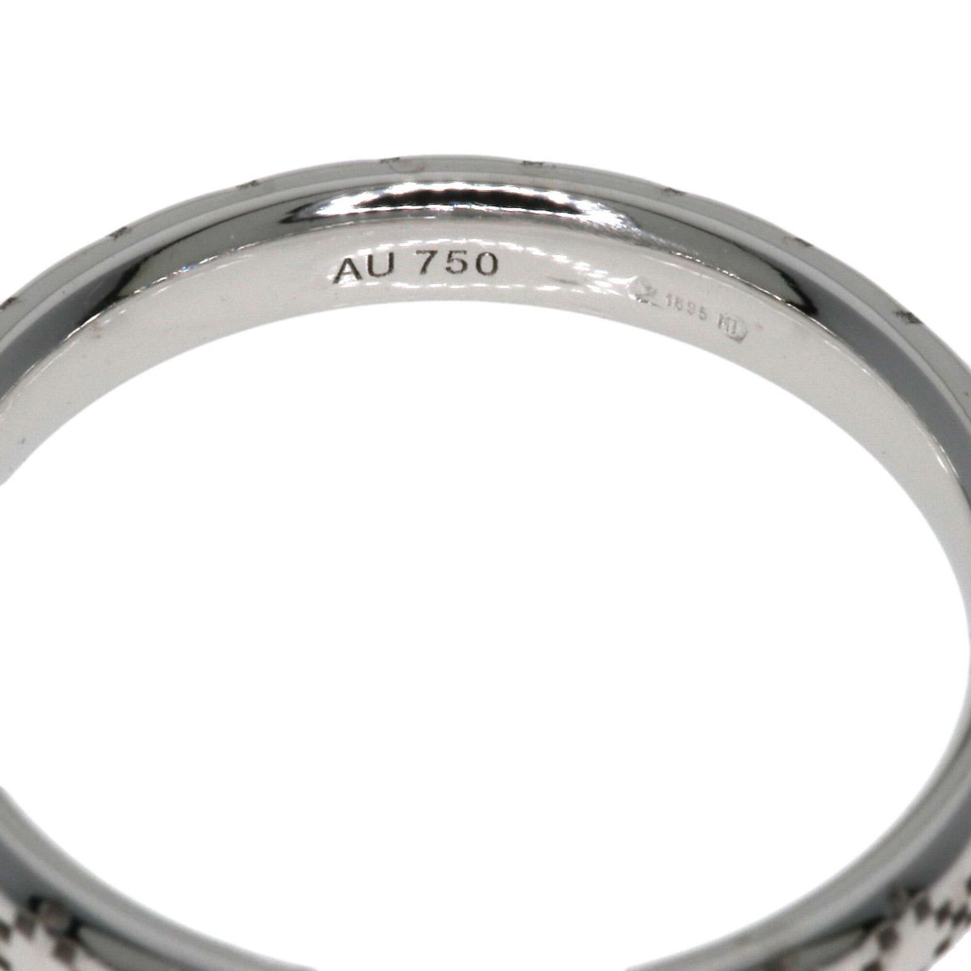 Gucci Gucci Diamantissima #8 Ring, 18K White Gold, Women's, GUCCI Size ONE SIZE - 6 Thumbnail