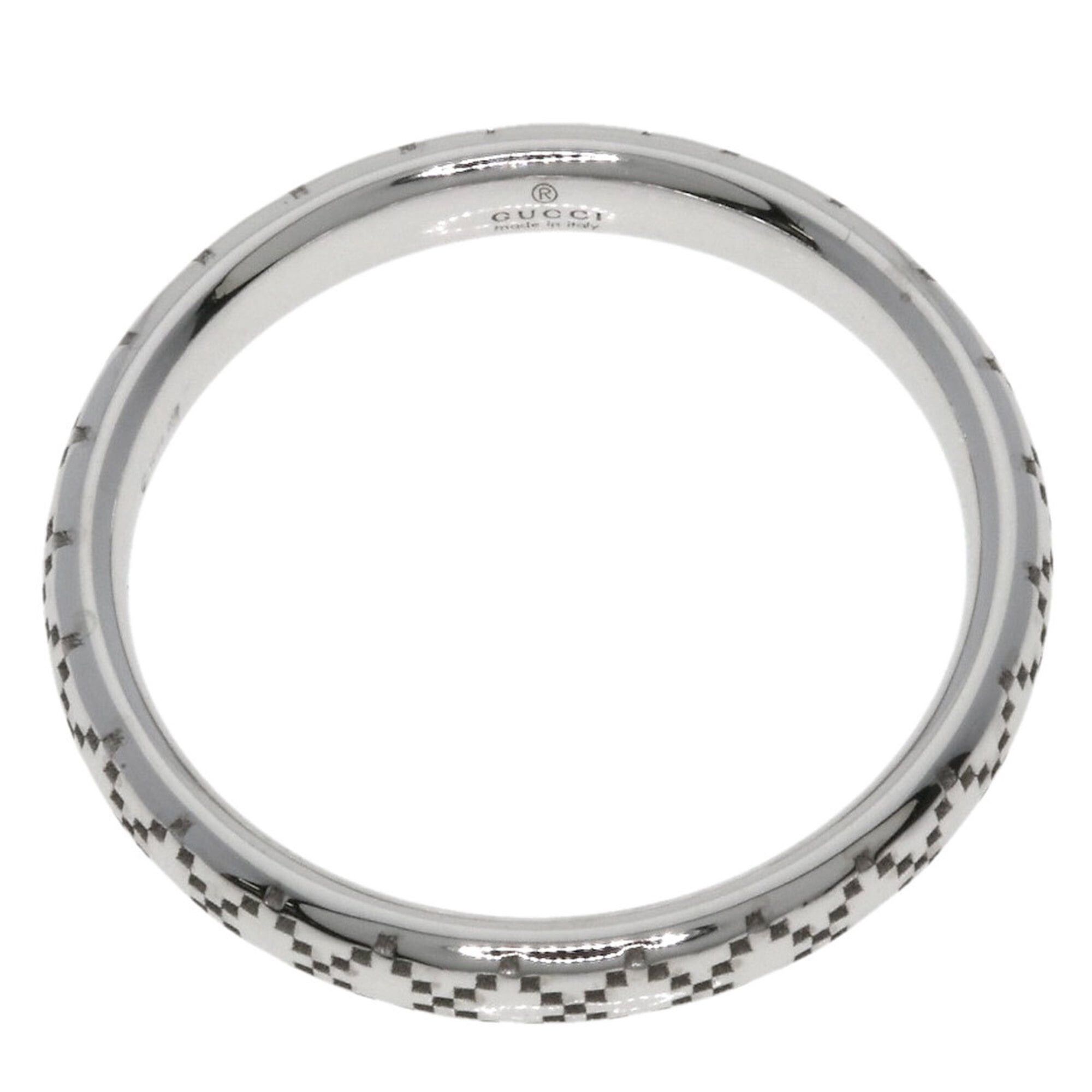 Gucci Gucci Diamantissima #8 Ring, 18K White Gold, Women's, GUCCI Size ONE SIZE - 4 Thumbnail