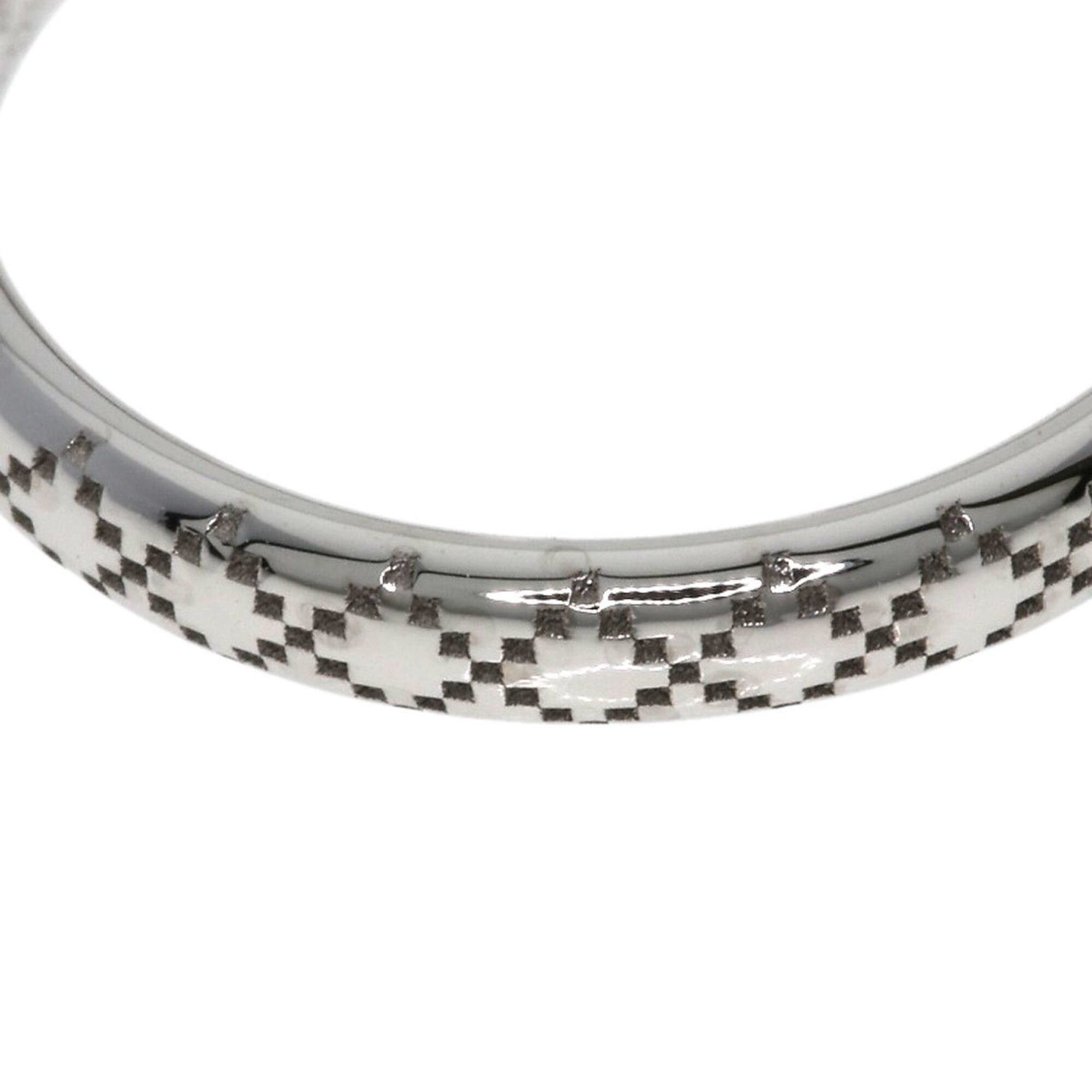 Gucci Gucci Diamantissima #8 Ring, 18K White Gold, Women's, GUCCI Size ONE SIZE - 8 Thumbnail