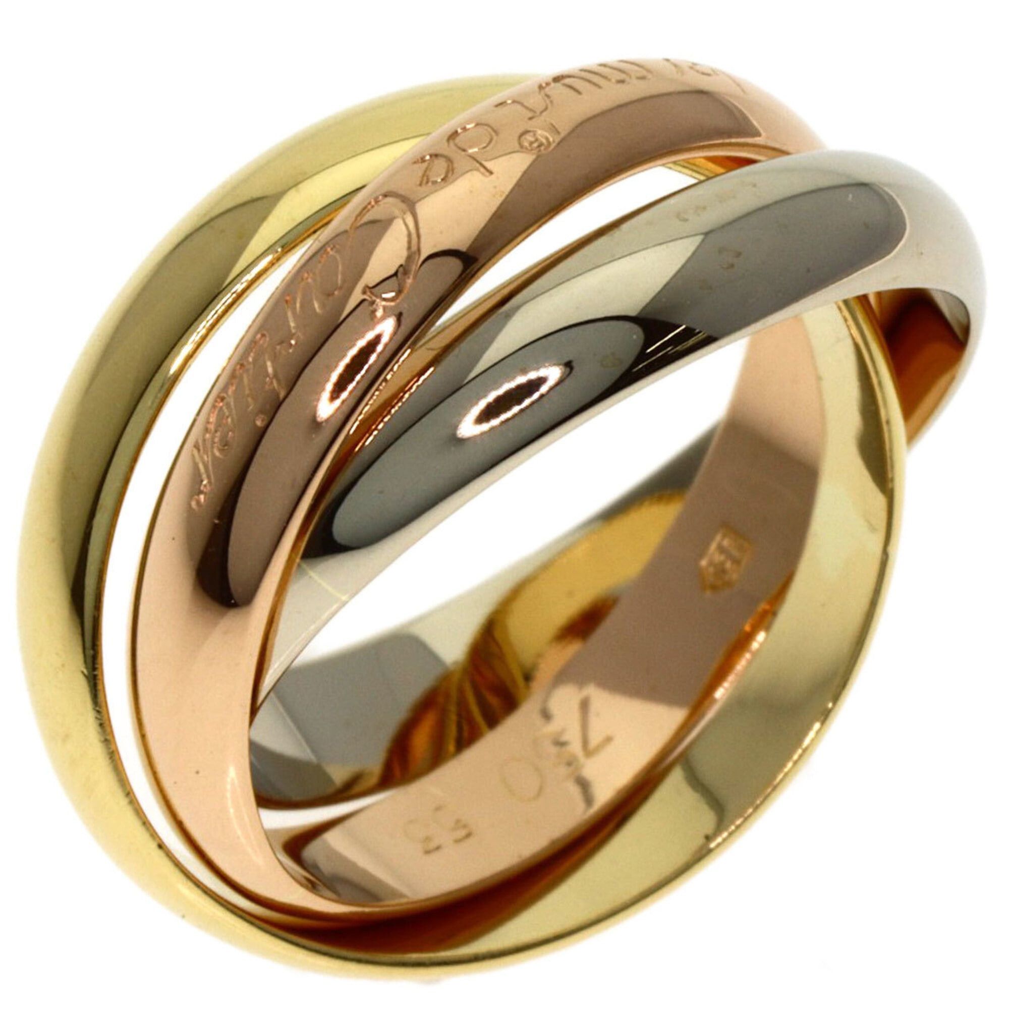 Cartier Cartier Trinity Ring, 18K Yellow Gold/18K White Pink Gold, Women's, CARTIER Size ONE SIZE - 2 Thumbnail