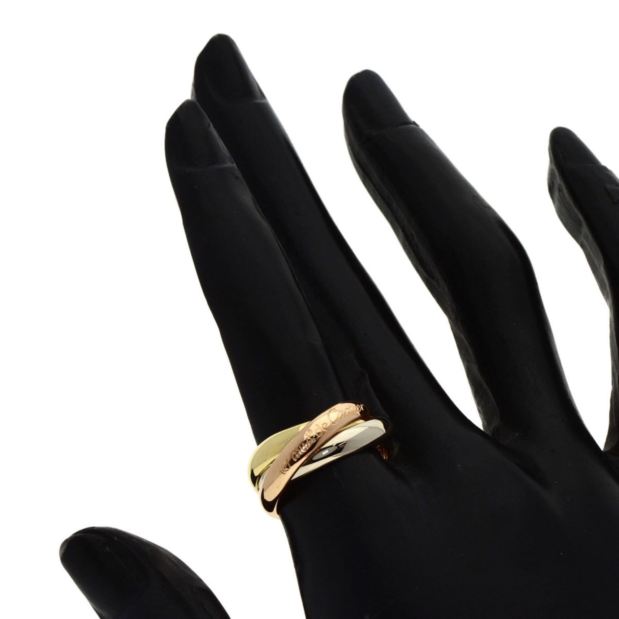 Cartier Cartier Trinity Ring, 18K Yellow Gold/18K White Pink Gold, Women's, CARTIER Size ONE SIZE - 4 Thumbnail