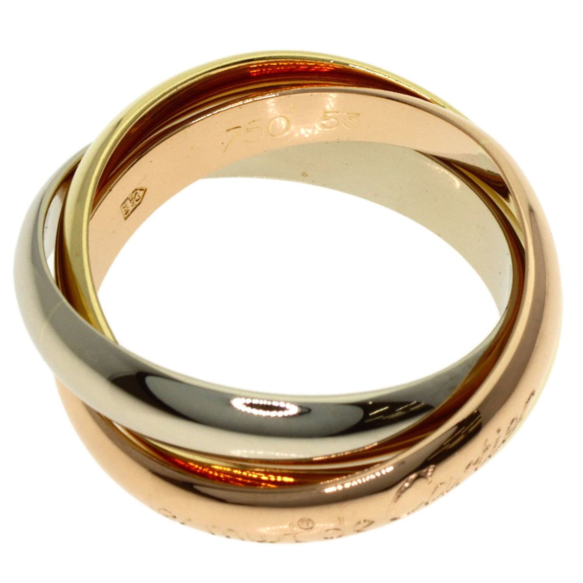 Cartier Cartier Trinity Ring, 18K Yellow Gold/18K White Pink Gold, Women's, CARTIER Size ONE SIZE - 3 Thumbnail