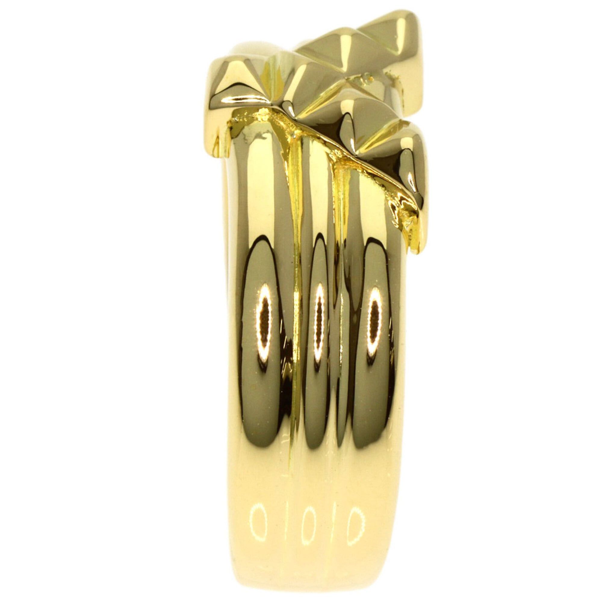 Yves Saint Laurent Yves Saint Laurent Y-motif ring, 18K yellow gold, women's. Size ONE SIZE - 3 Thumbnail