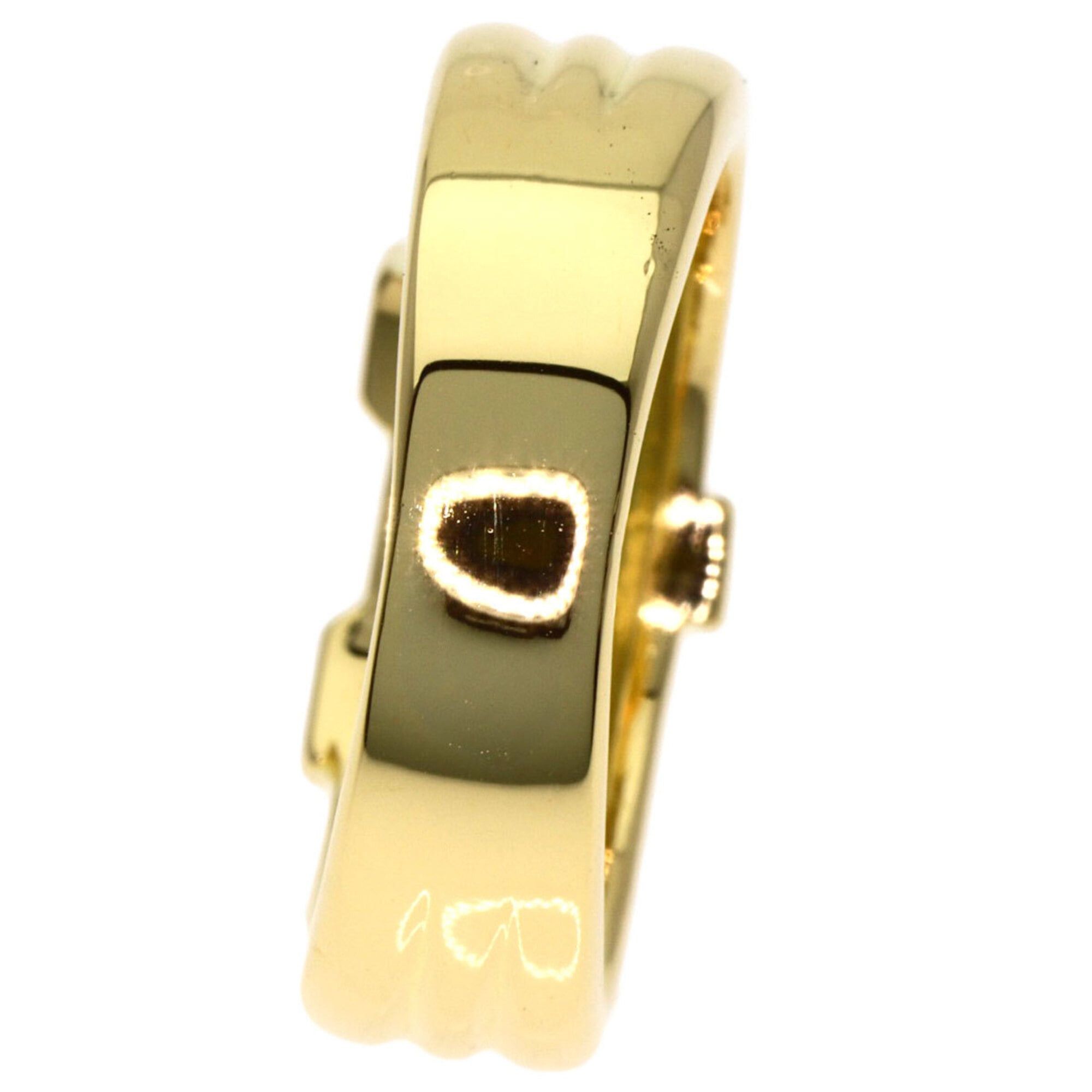 Yves Saint Laurent Yves Saint Laurent Y-motif ring, 18K yellow gold, women's. Size ONE SIZE - 7 Thumbnail