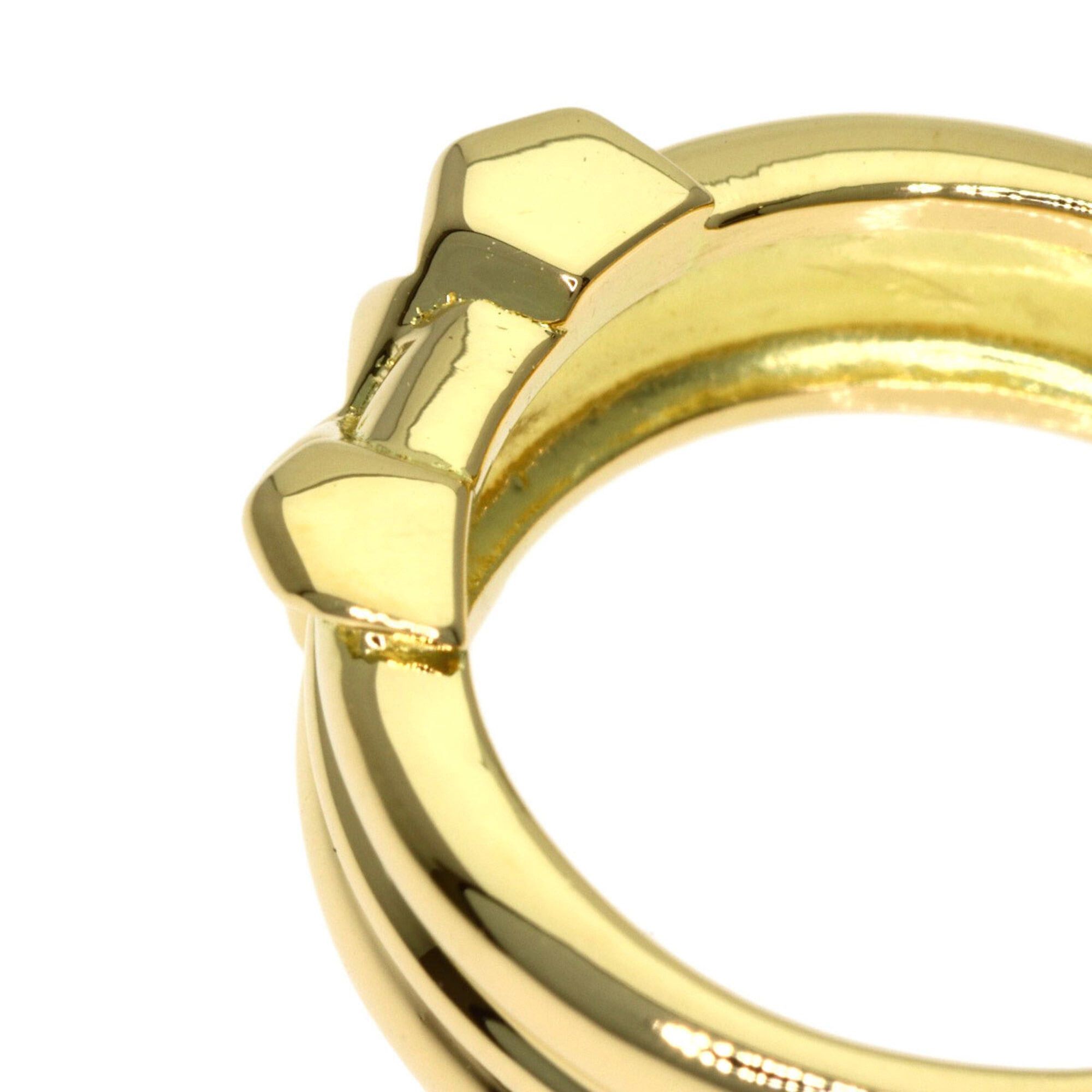 Yves Saint Laurent Yves Saint Laurent Y-motif ring, 18K yellow gold, women's. Size ONE SIZE - 8 Thumbnail
