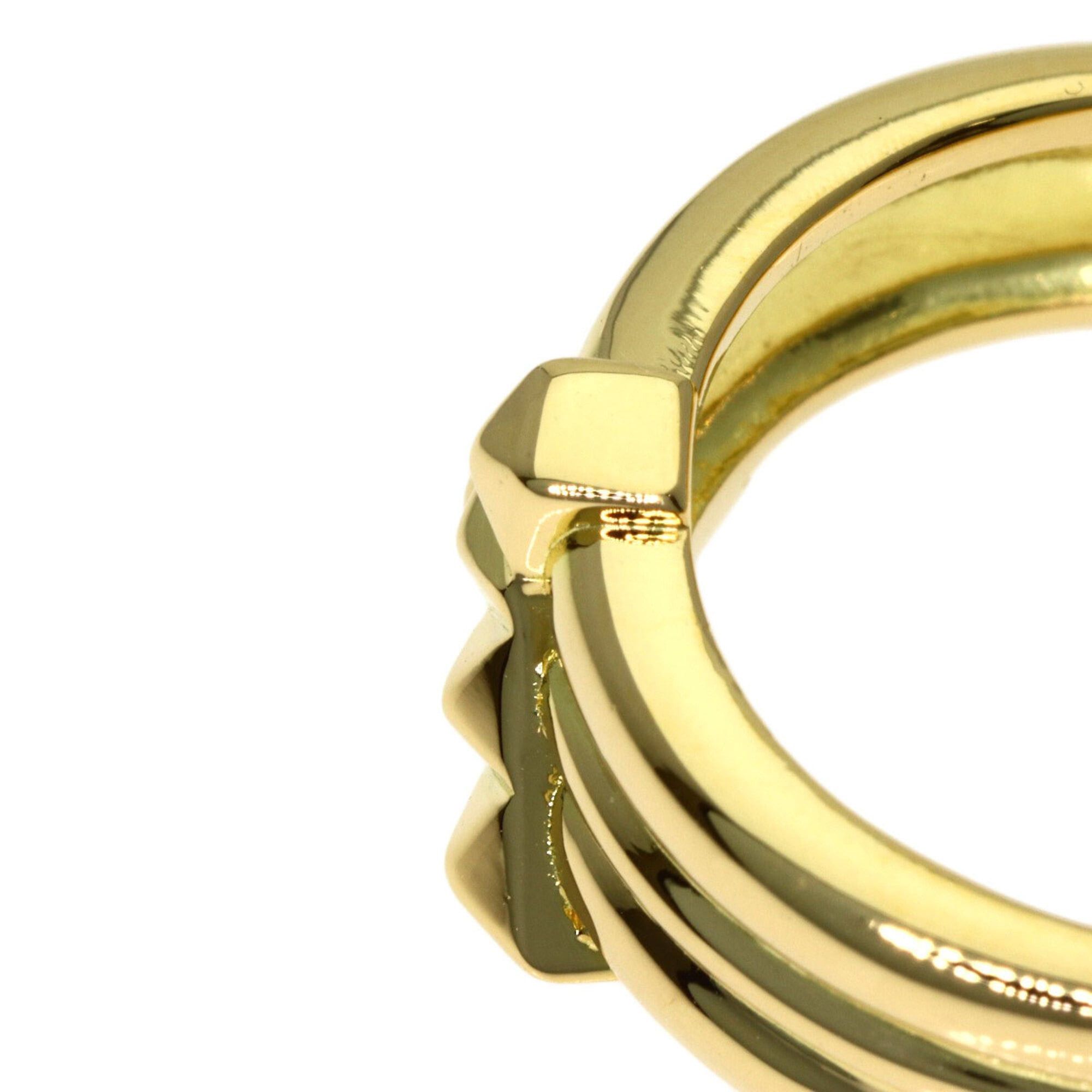 Yves Saint Laurent Yves Saint Laurent Y-motif ring, 18K yellow gold, women's. Size ONE SIZE - 9 Thumbnail