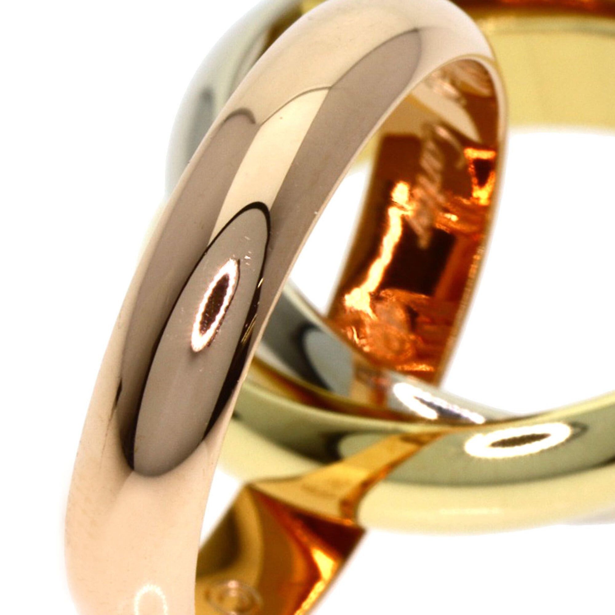 Cartier Cartier Trinity MM #49 Ring, 18K Yellow Gold/18K Pink White Gold, Women's. Size ONE SIZE - 6 Thumbnail