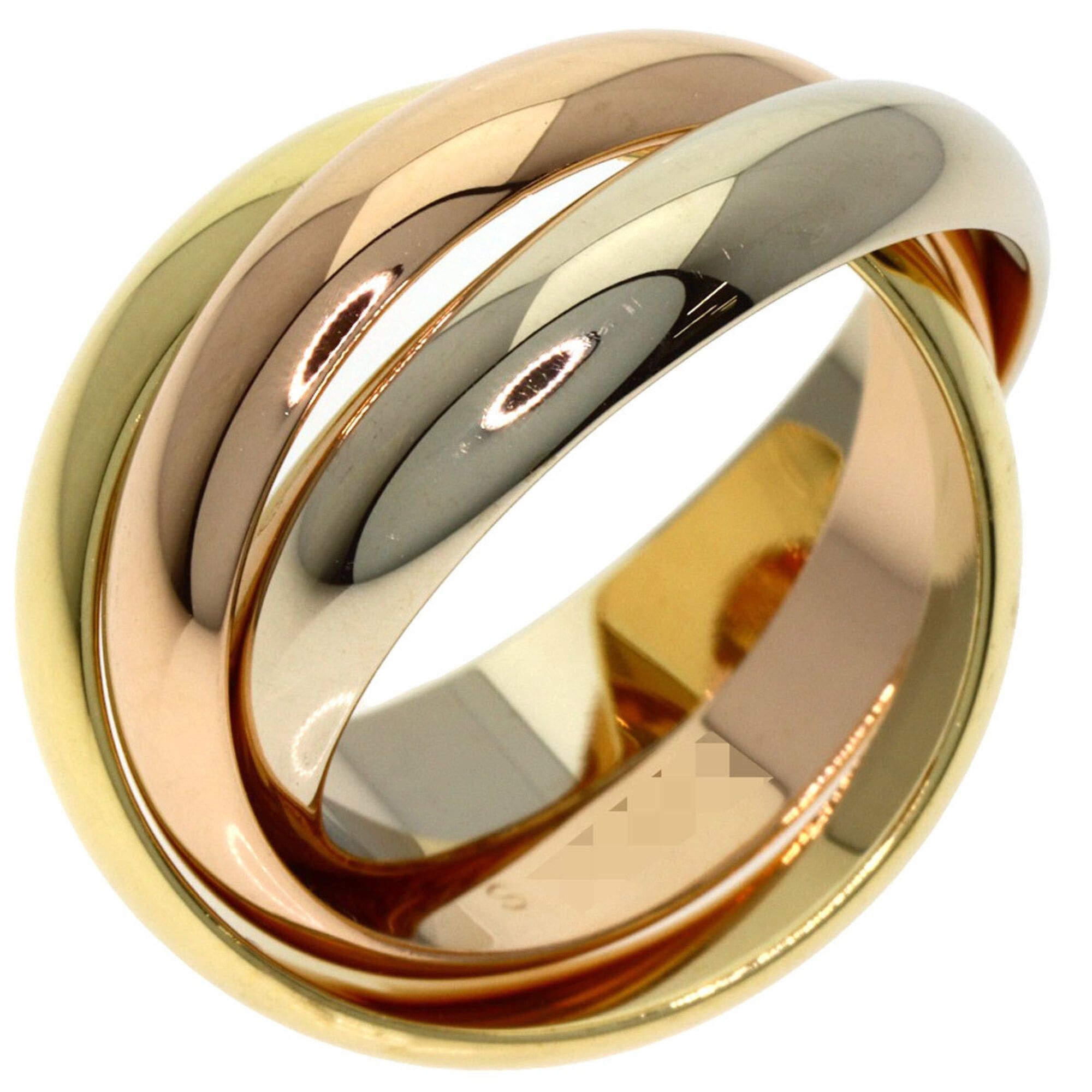 Cartier Cartier Trinity MM #49 Ring, 18K Yellow Gold/18K Pink White Gold, Women's. Size ONE SIZE - 2 Thumbnail