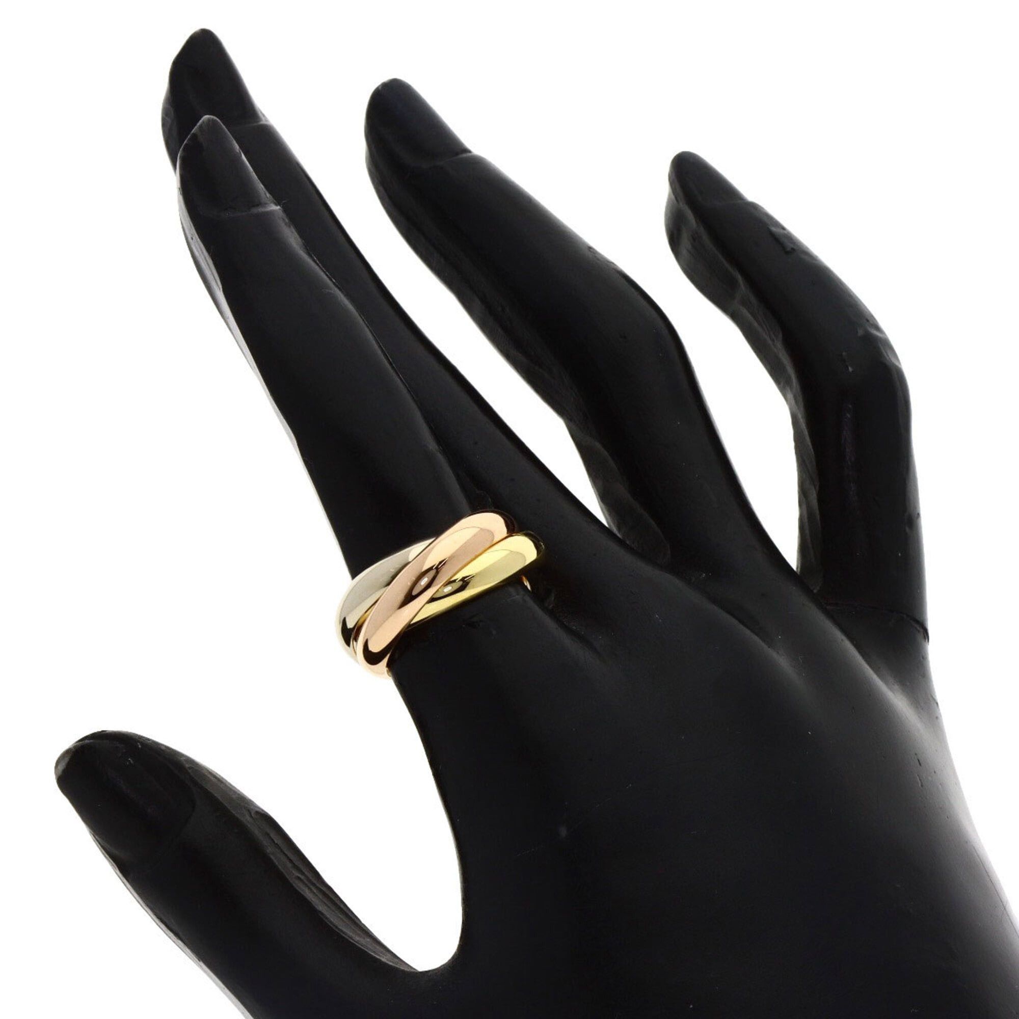 Cartier Cartier Trinity MM #49 Ring, 18K Yellow Gold/18K Pink White Gold, Women's. Size ONE SIZE - 5 Thumbnail