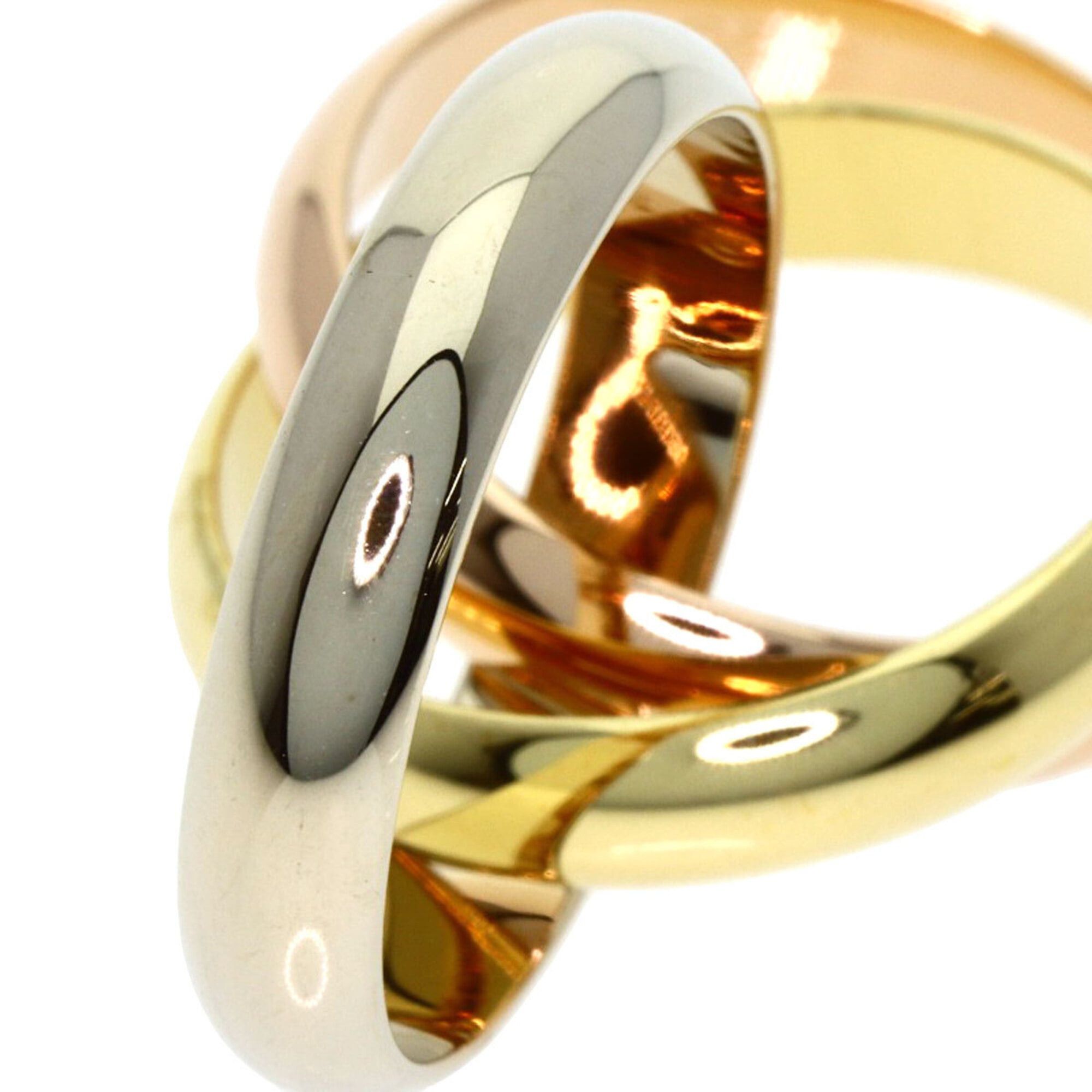 Cartier Cartier Trinity MM #49 Ring, 18K Yellow Gold/18K Pink White Gold, Women's. Size ONE SIZE - 9 Thumbnail