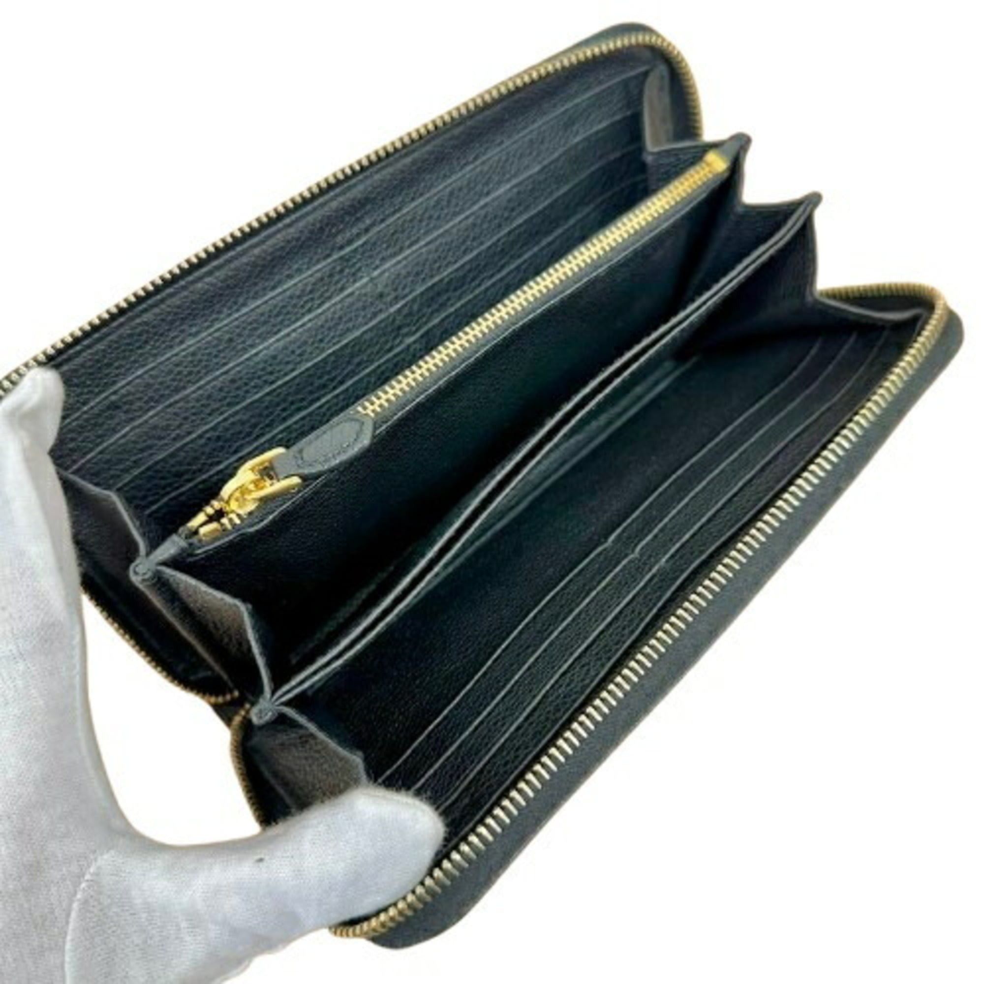 Prada PRADA Round Leather Long Wallet 1ML506 (Men's & Women's) Size ONE SIZE - 7 Thumbnail
