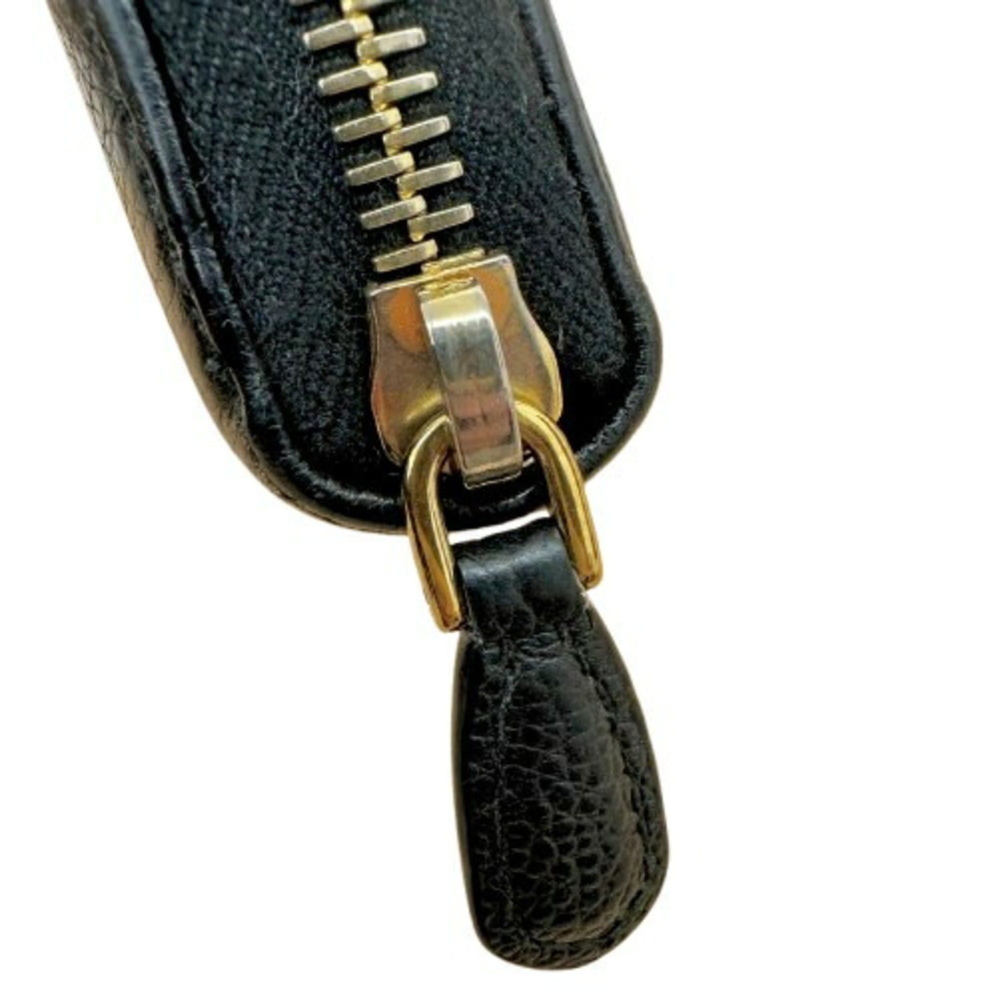 Prada PRADA Round Leather Long Wallet 1ML506 (Men's & Women's) Size ONE SIZE - 9 Thumbnail