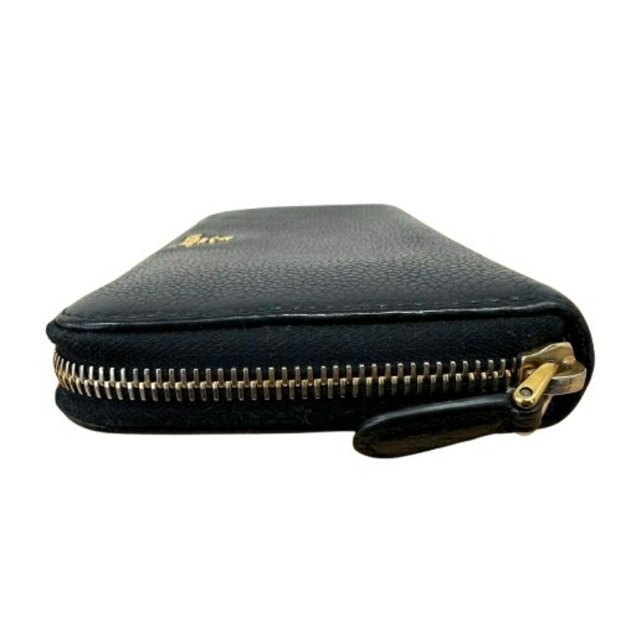 Prada PRADA Round Leather Long Wallet 1ML506 (Men's & Women's) Size ONE SIZE - 4 Thumbnail