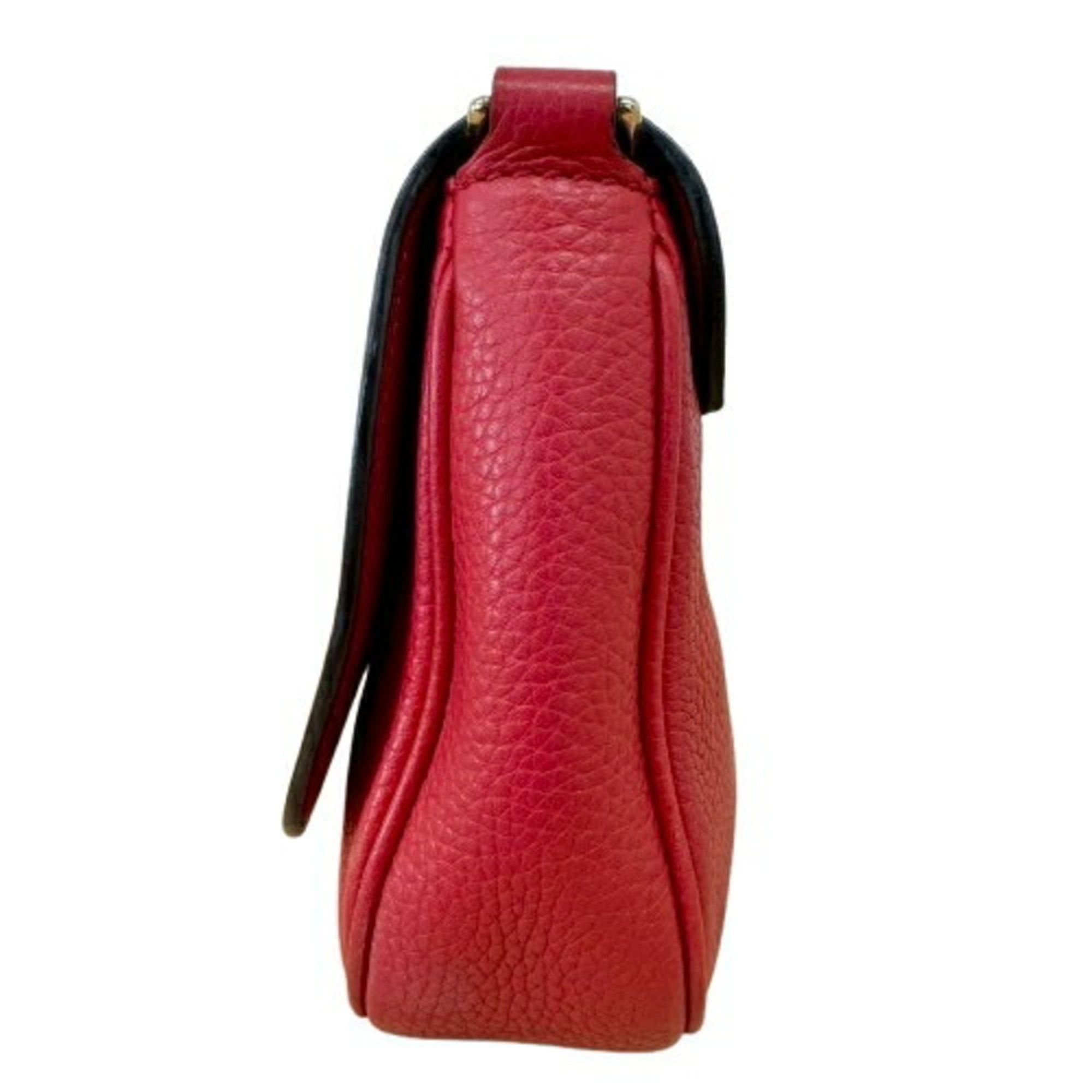 Gucci GUCCI Soho Chain Shoulder Bag, Interlocking, 536224, Leather, Red, Women's Size ONE SIZE - 3 Thumbnail