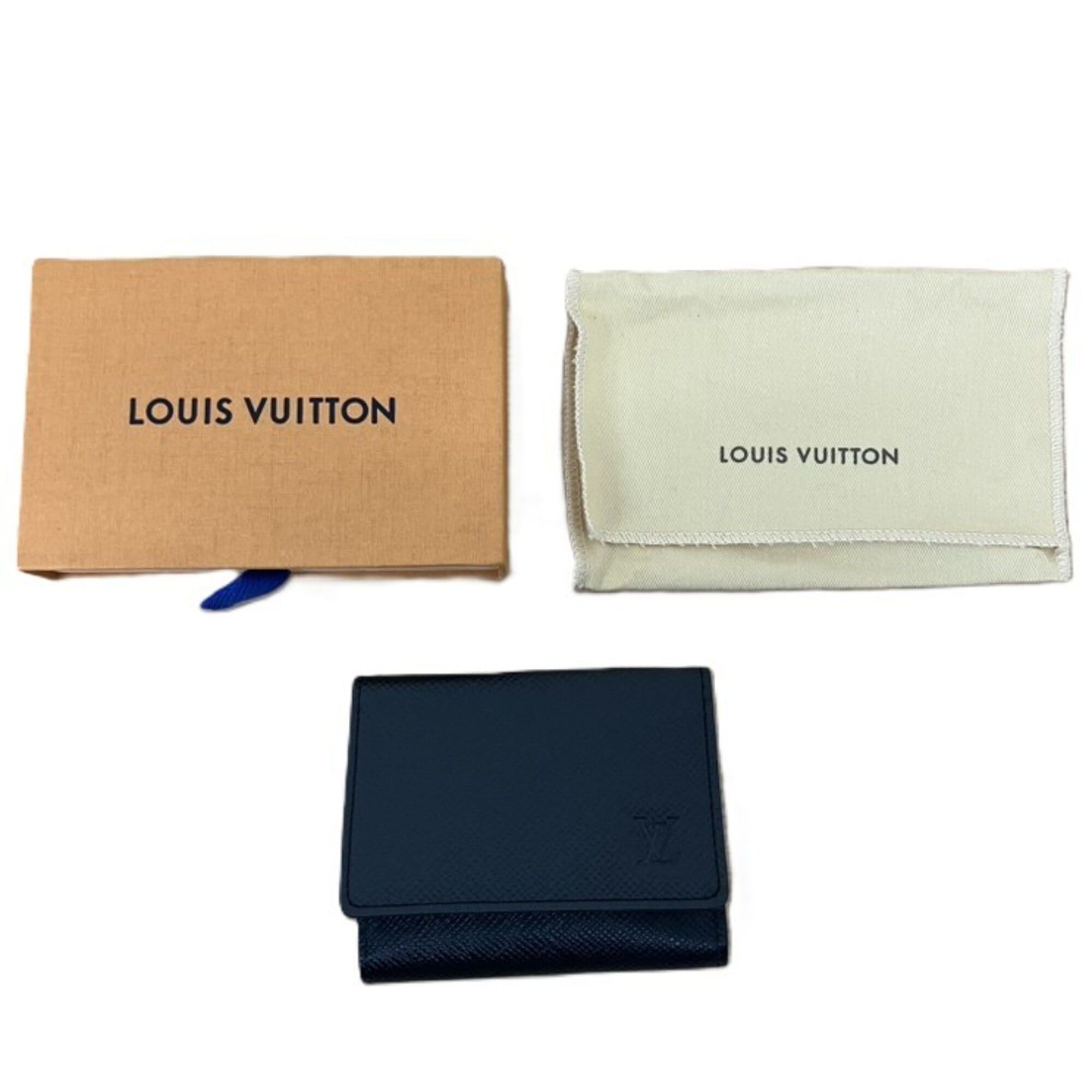 Louis Vuitton Louis Vuitton M30922 Card Case, Black, with Initials Size ONE SIZE - 9 Thumbnail
