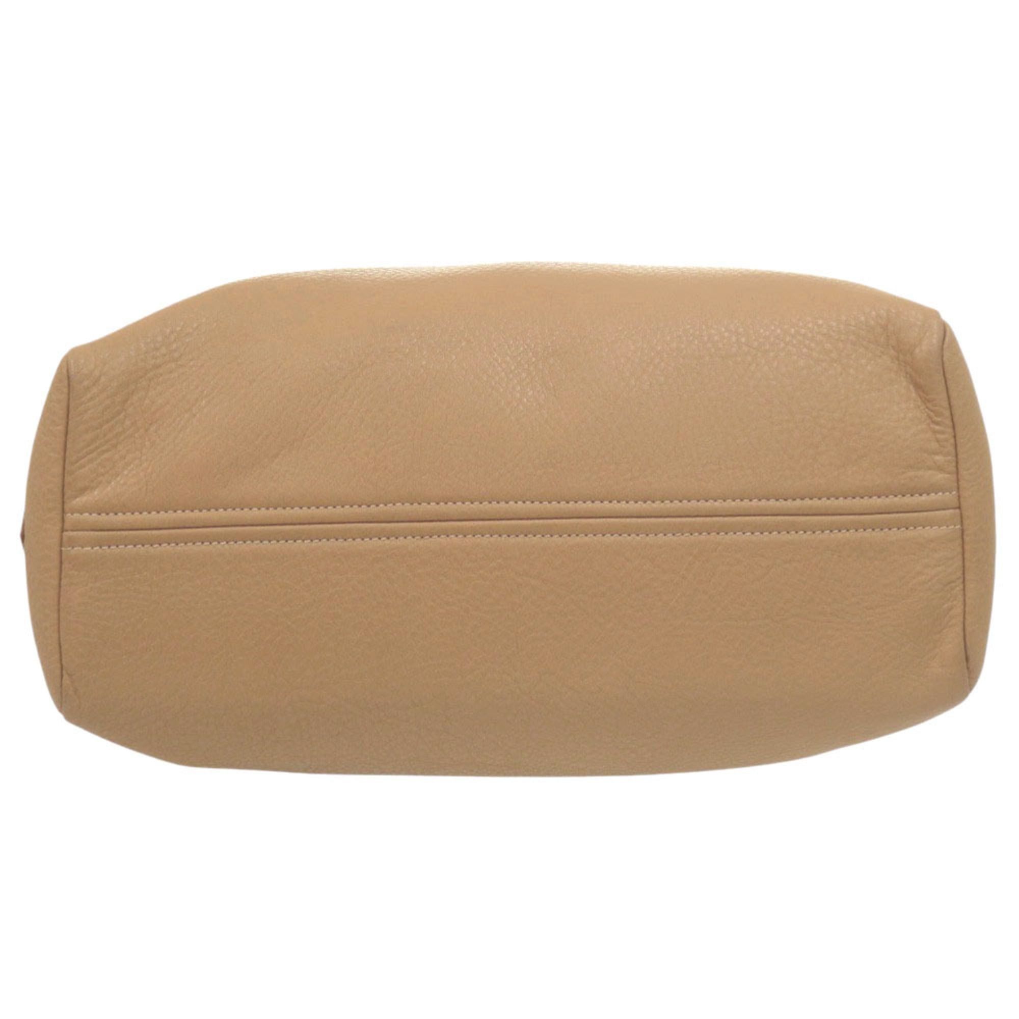 Prada Excellent condition Prada Vitello Daino BR4711 tote bag/one-shoulder bag with gold hardware, brown leather. (0207PRADA) Size ONE SIZE - 3 Thumbnail