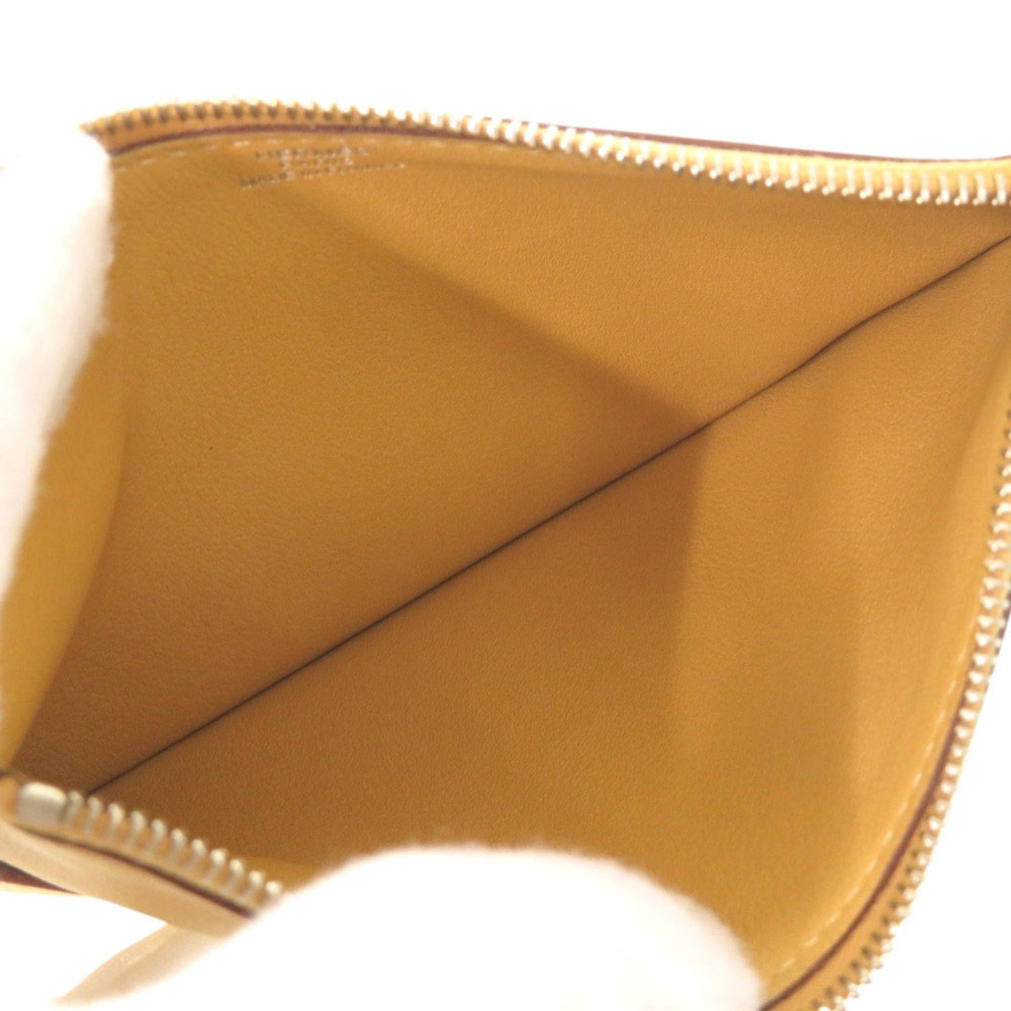 Hermes Unused Hermes Dogon GM wallet in Veau Swift leather, Jaune Ambre, silver hardware, X stamp (2016 production), yellow, 0325HERMES Size ONE SIZE - 7 Thumbnail