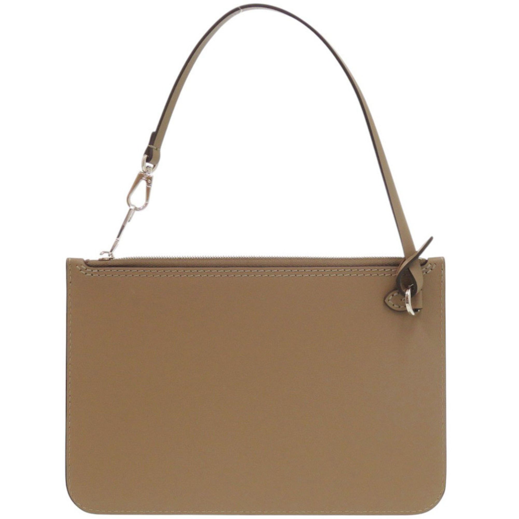 Louis Vuitton Like New Louis Vuitton Hina MM Pouch, Leather, Brown, LV 1988 LOUIS VUITTON Size ONE SIZE - 2 Thumbnail