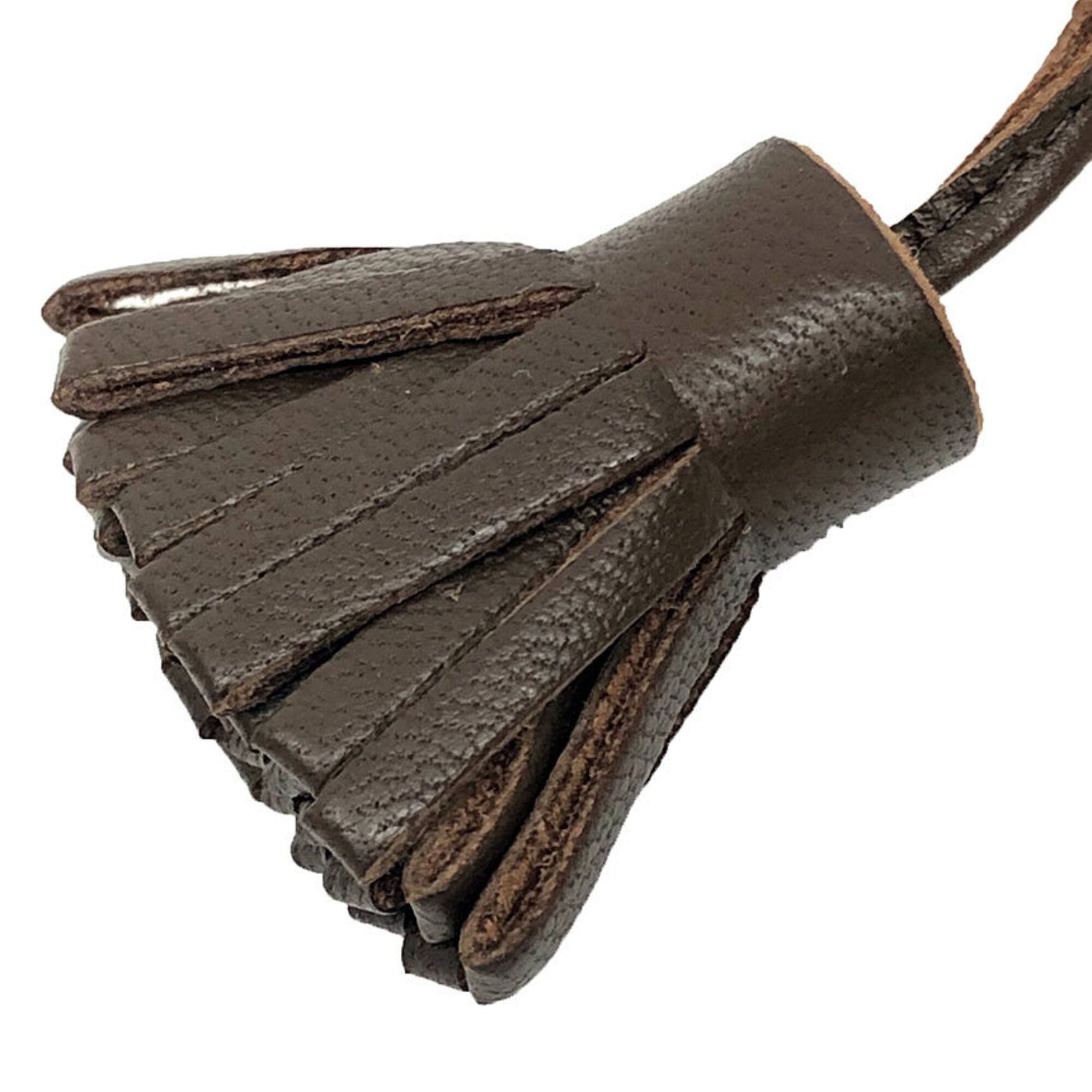 Hermes Hermes Carmen Cheetah Pompom 20 Agneau Milo Brown Bookmark Size ONE SIZE - 2 Thumbnail