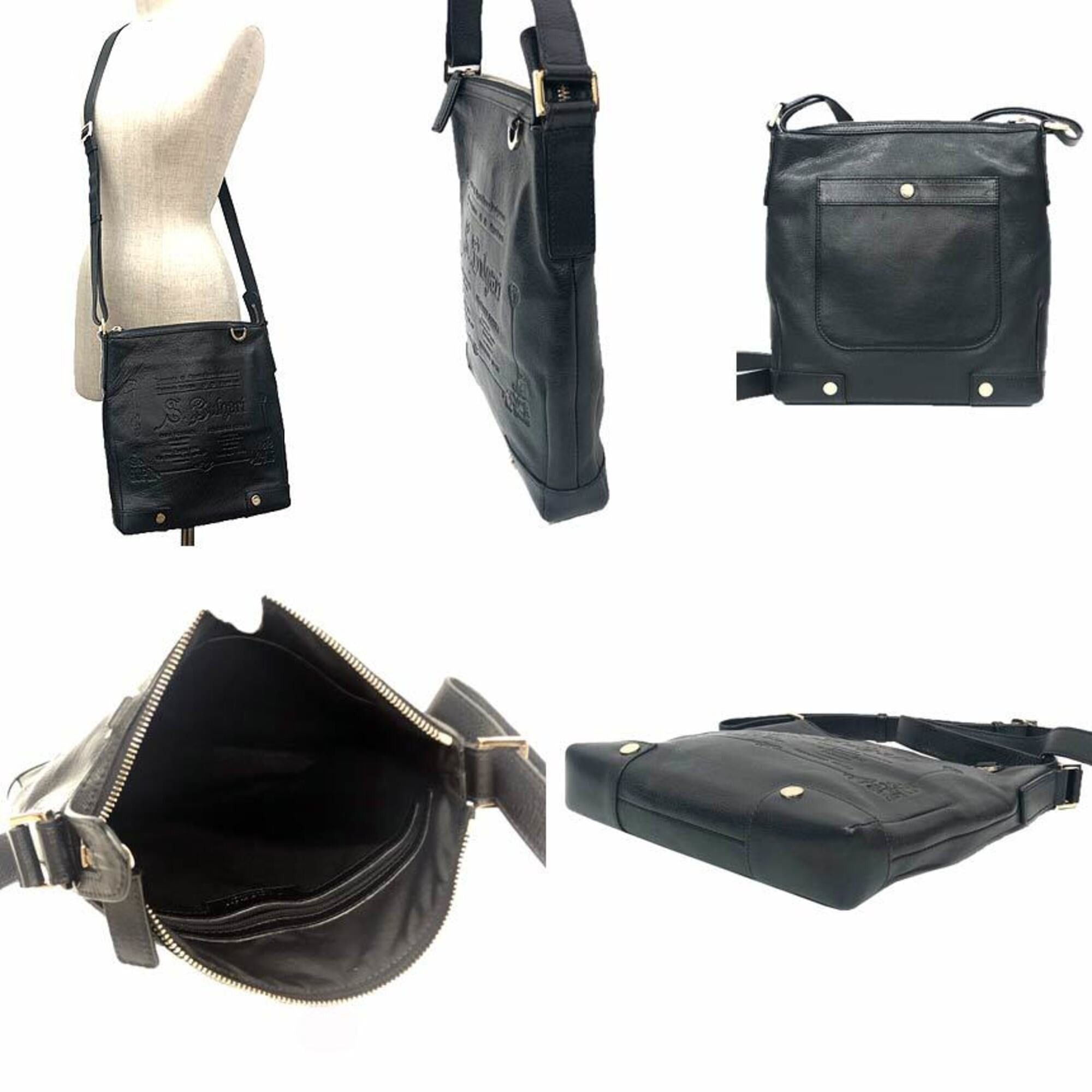 Bvlgari Bulgari BVLGARI Leather Shoulder Bag Collezione Black Size ONE SIZE - 2 Thumbnail