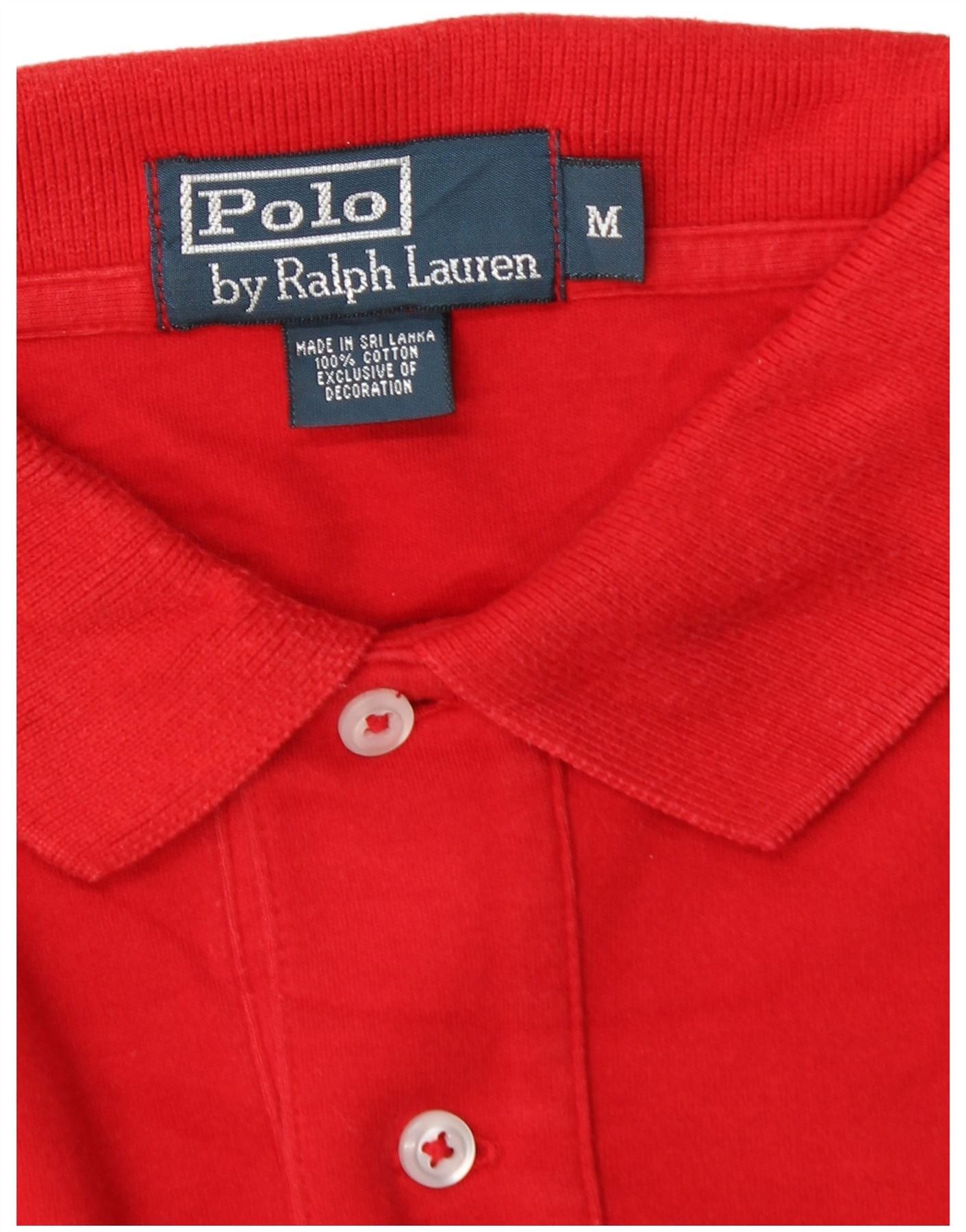 Polo Ralph Lauren Mens Polo Shirt Medium Red Cotton Size US XXL / EU 58 / 5 - 3 Thumbnail