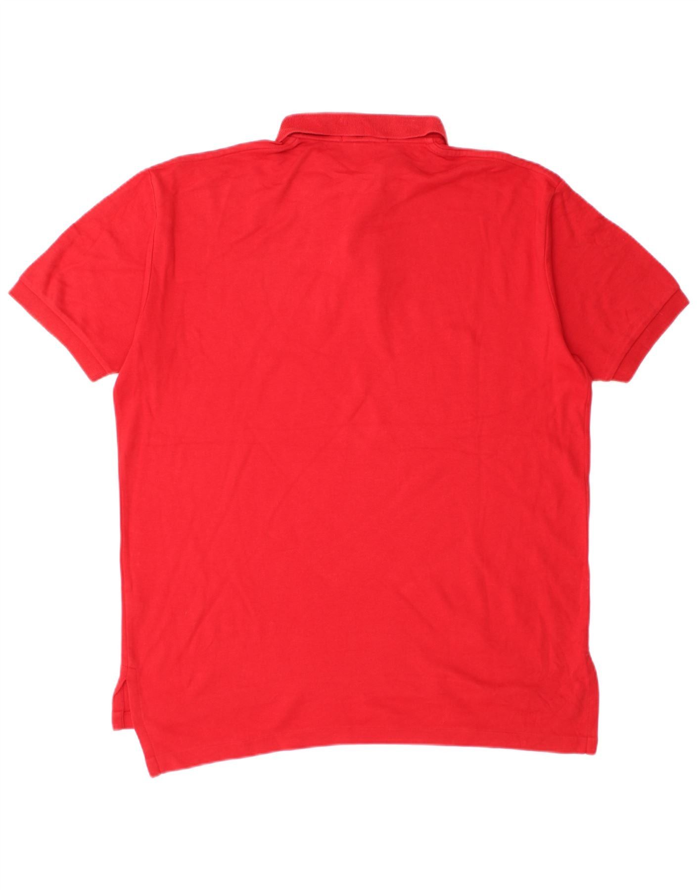 Polo Ralph Lauren Mens Polo Shirt Medium Red Cotton Size US XXL / EU 58 / 5 - 2 Thumbnail