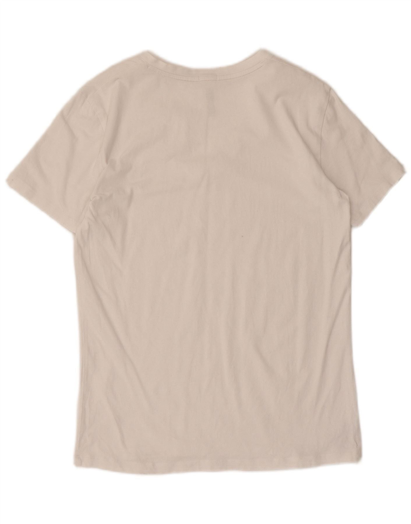 Diesel Womens T-Shirt Top UK 12 Medium White Cotton Size XS / US 0-2 / IT 36-38 - 2 Thumbnail