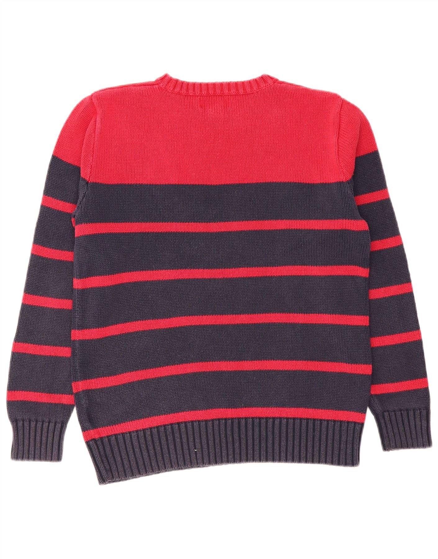 Polo Ralph Lauren Boys Crew Neck Jumper Sweater 15-16 Years XL Red Striped Size XL / US 12-14 / IT 48-50 - 2 Thumbnail