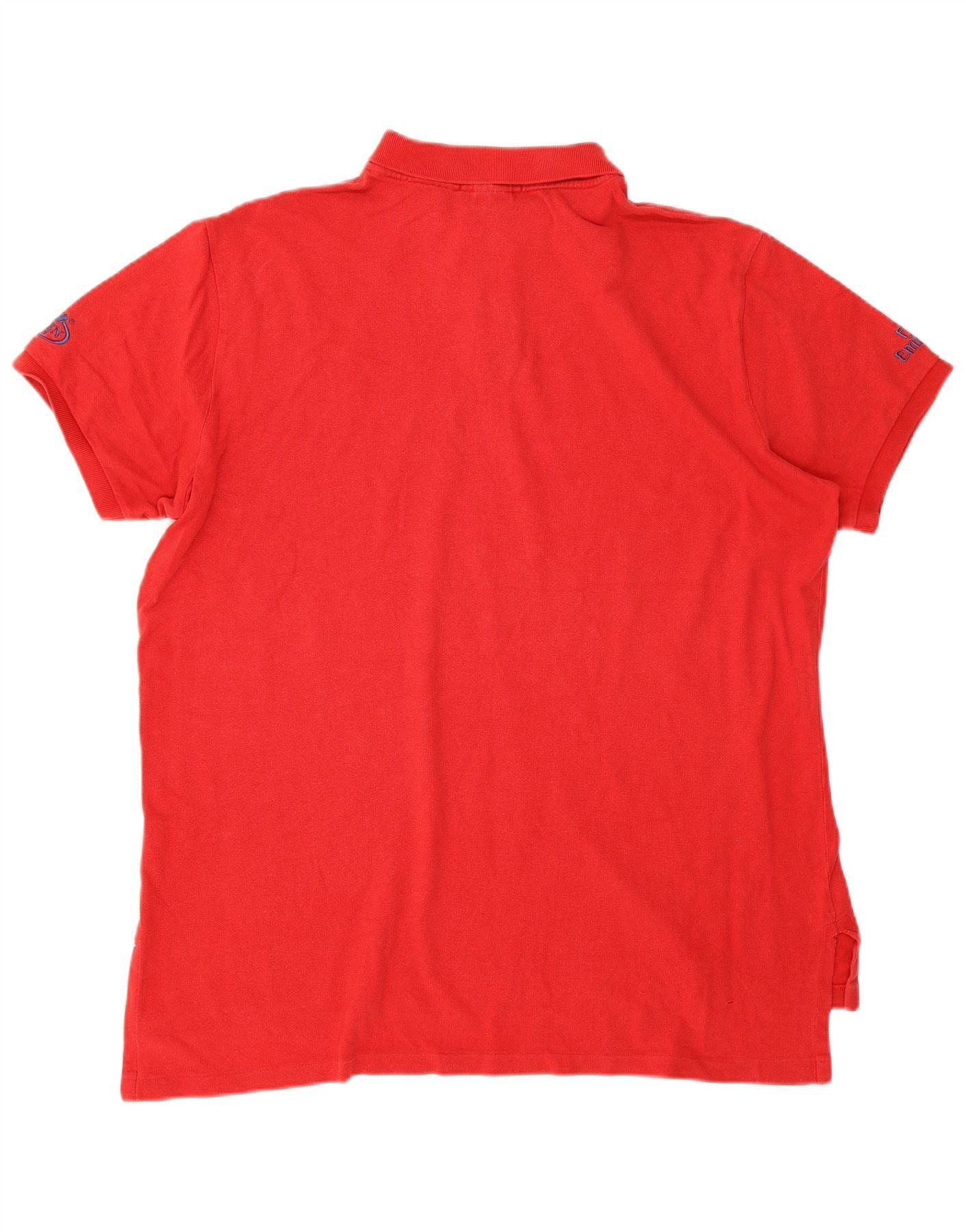 Polo Ralph Lauren Mens Custom Fit Polo Shirt XL Red Cotton Size US L / EU 52-54 / 3 - 2 Thumbnail